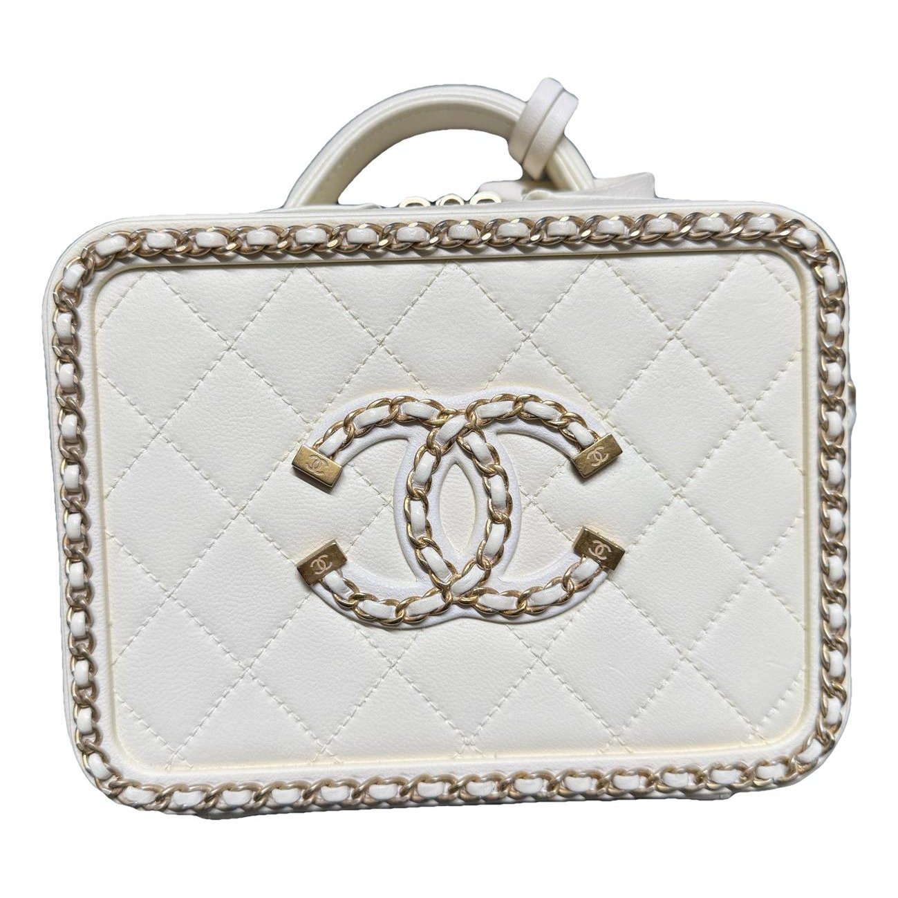 Vanity leather handbag