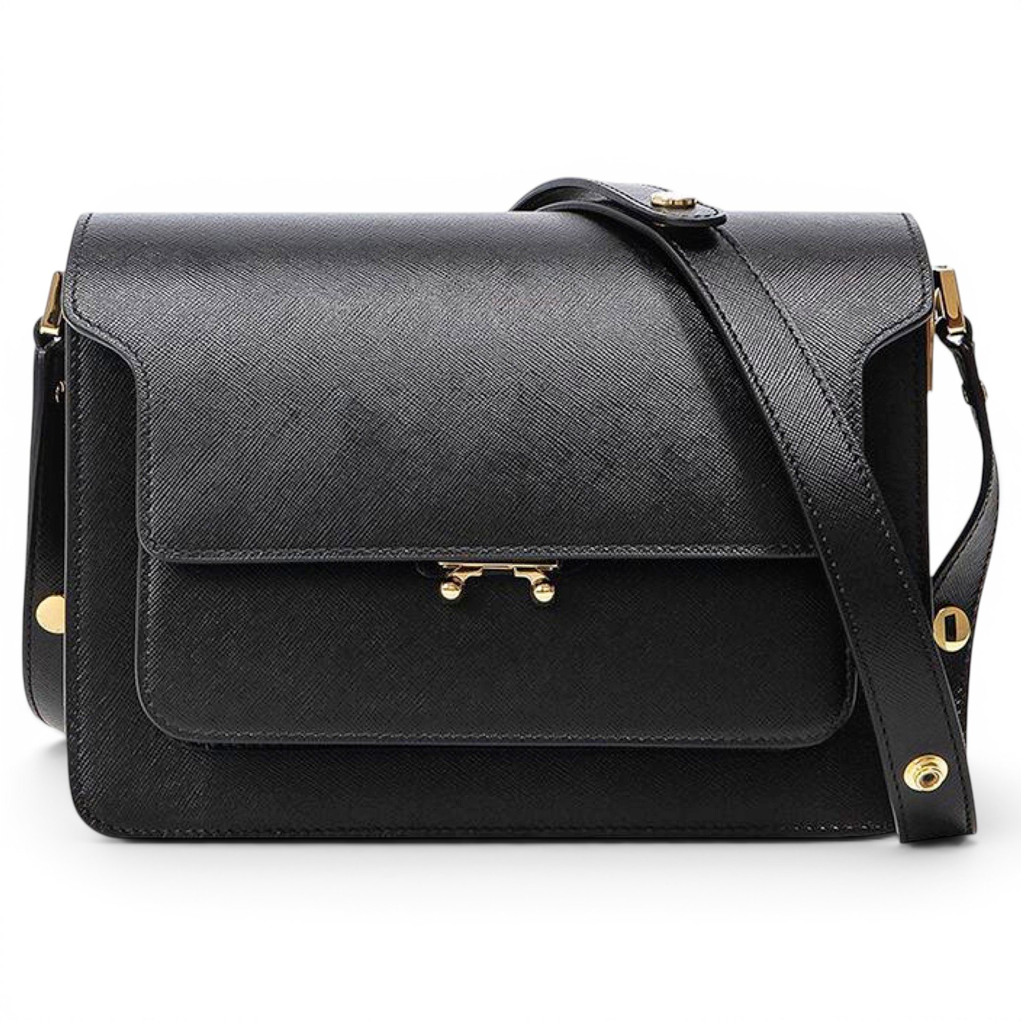 Trunk leather handbag