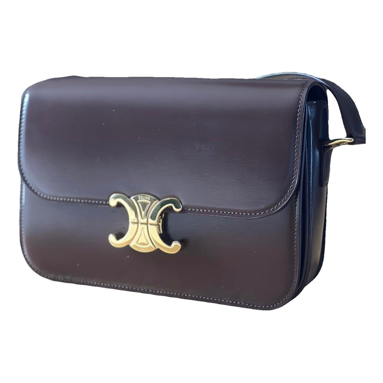 Triomphe leather handbag