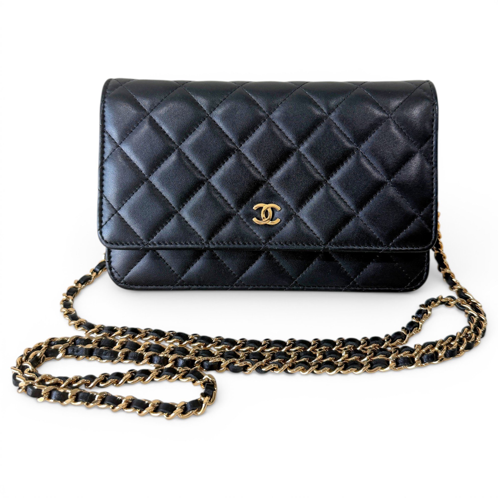Wallet On Chain Timeless/Classique leather handbag