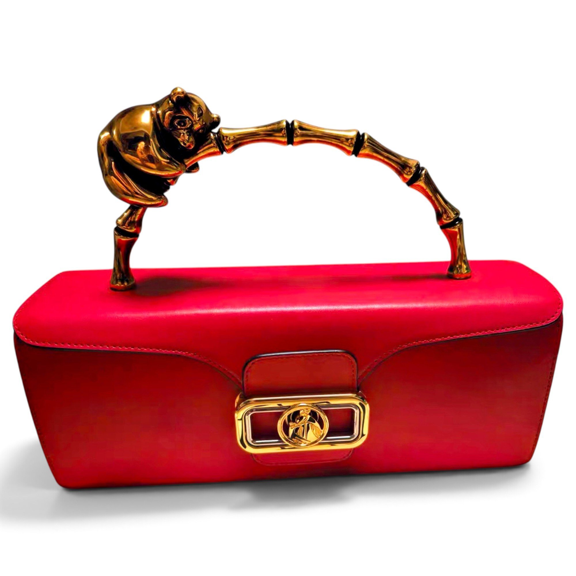 Pencil Chat leather handbag