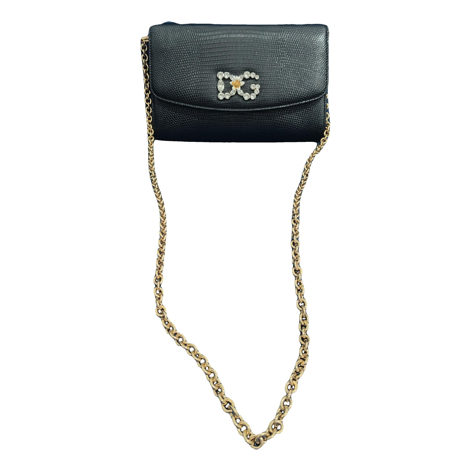Leather clutch bag