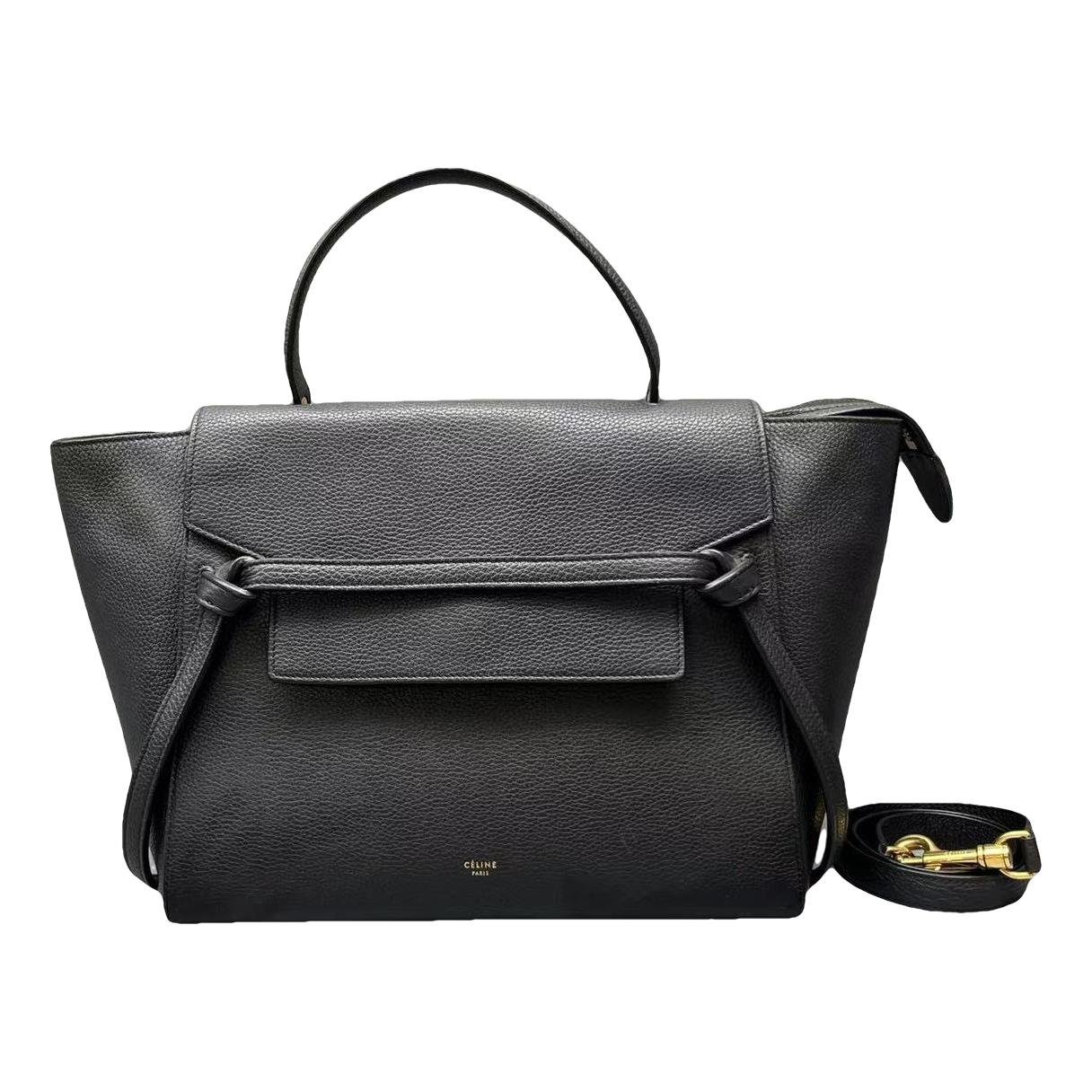 Belt leather handbag