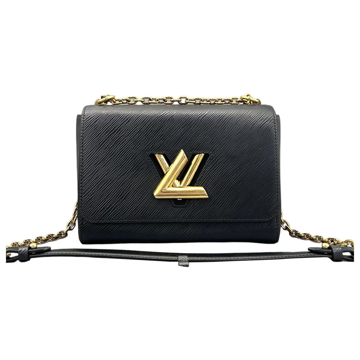 Twist leather handbag