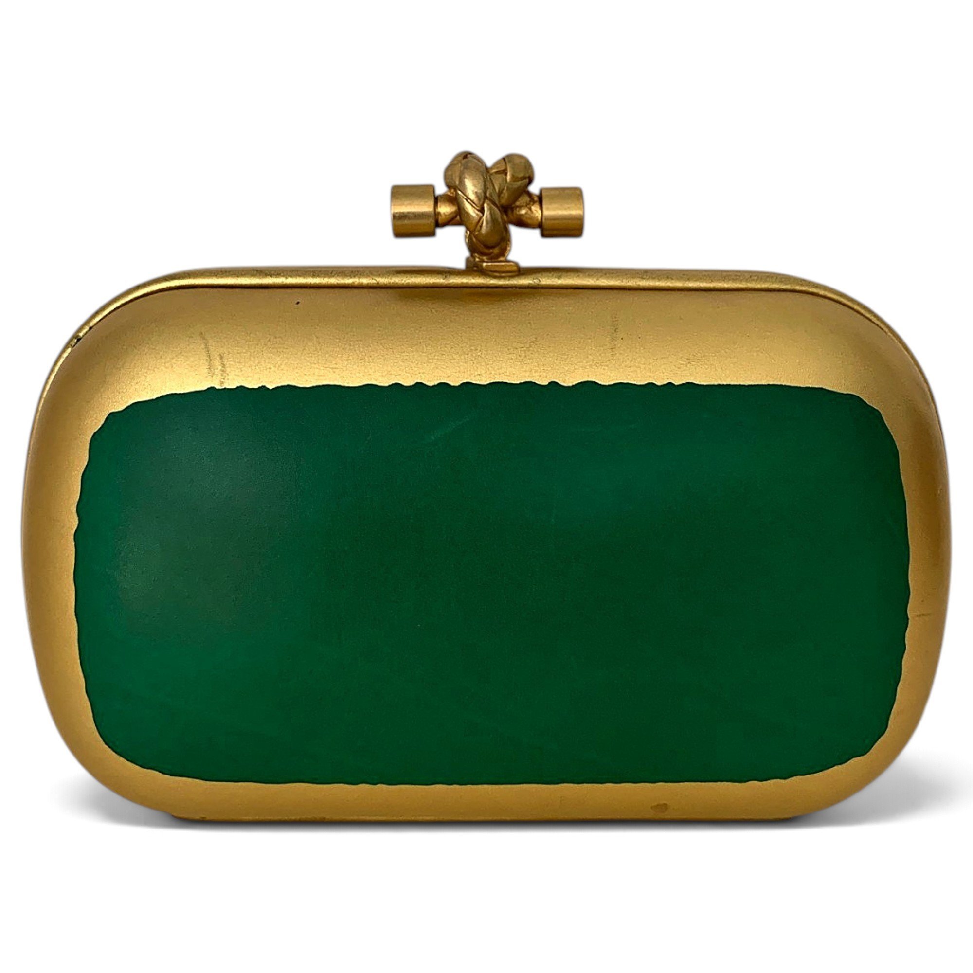 Pochette Knot leather clutch bag