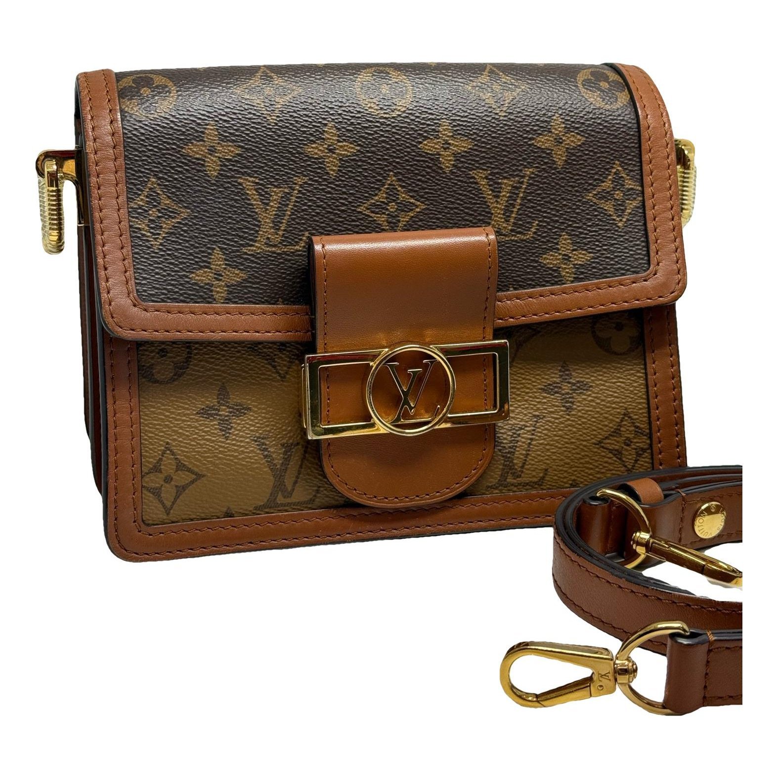Dauphine leather handbag