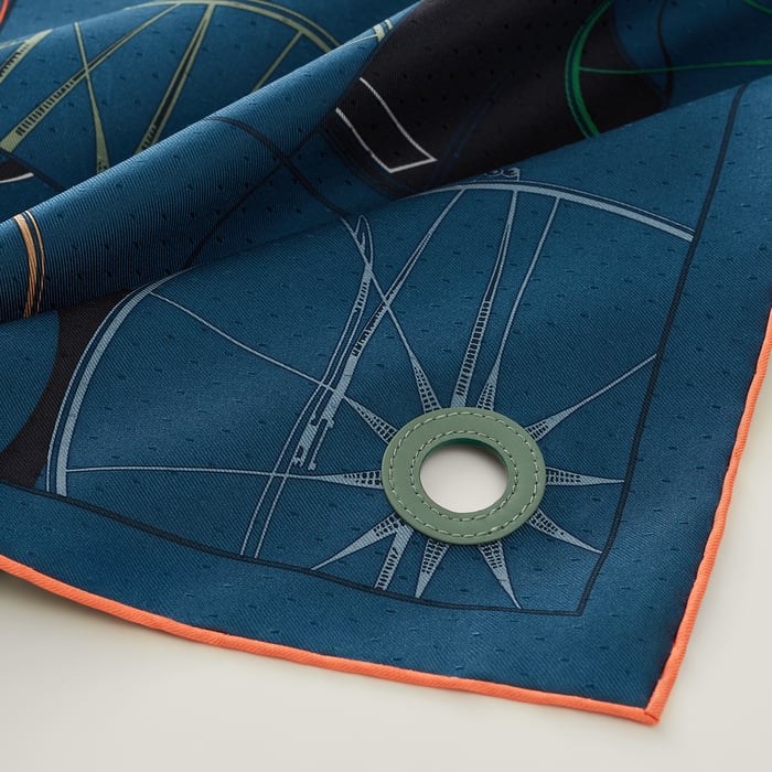a Toute Berline ! Leather Eyelet Scarf 70