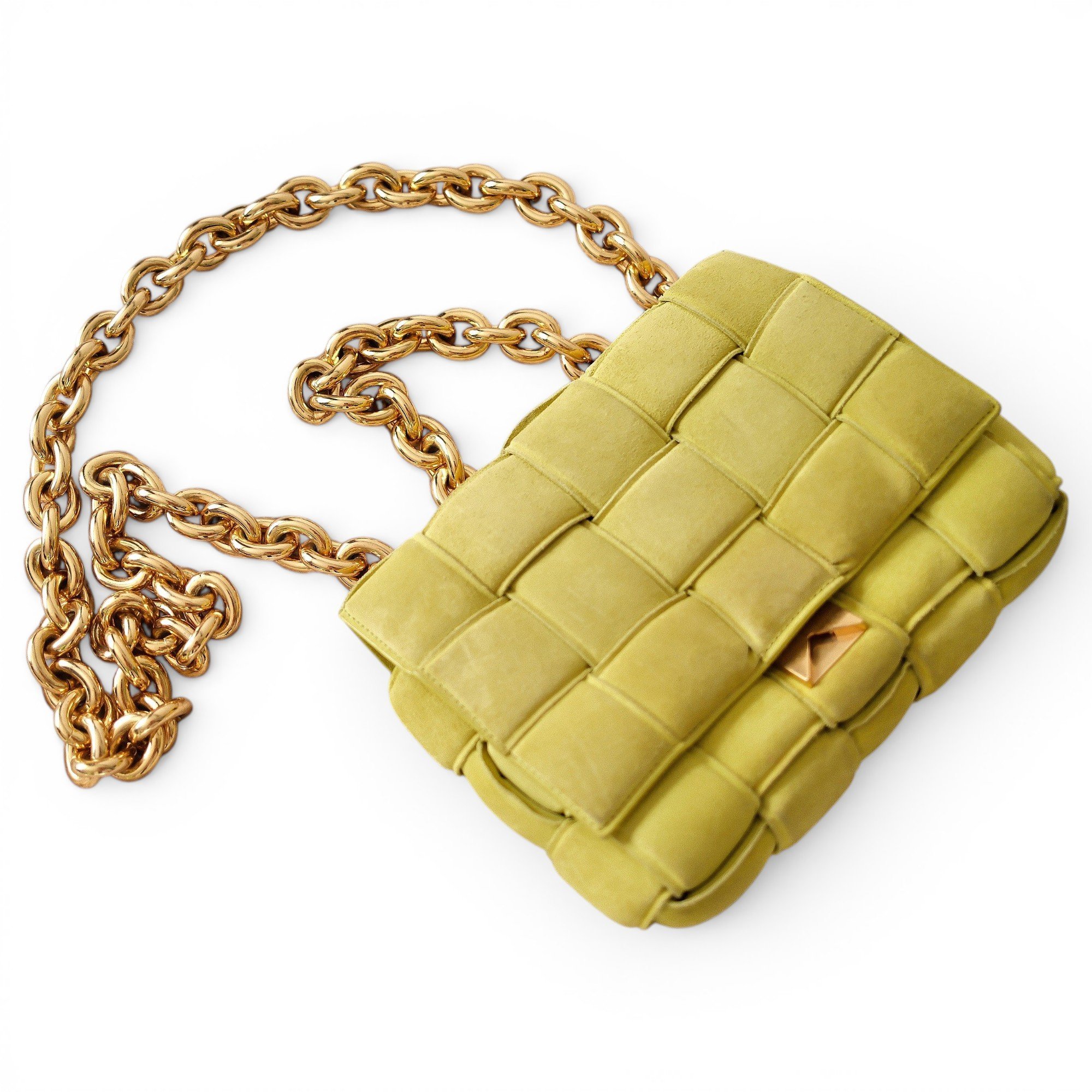 Cassette leather handbag