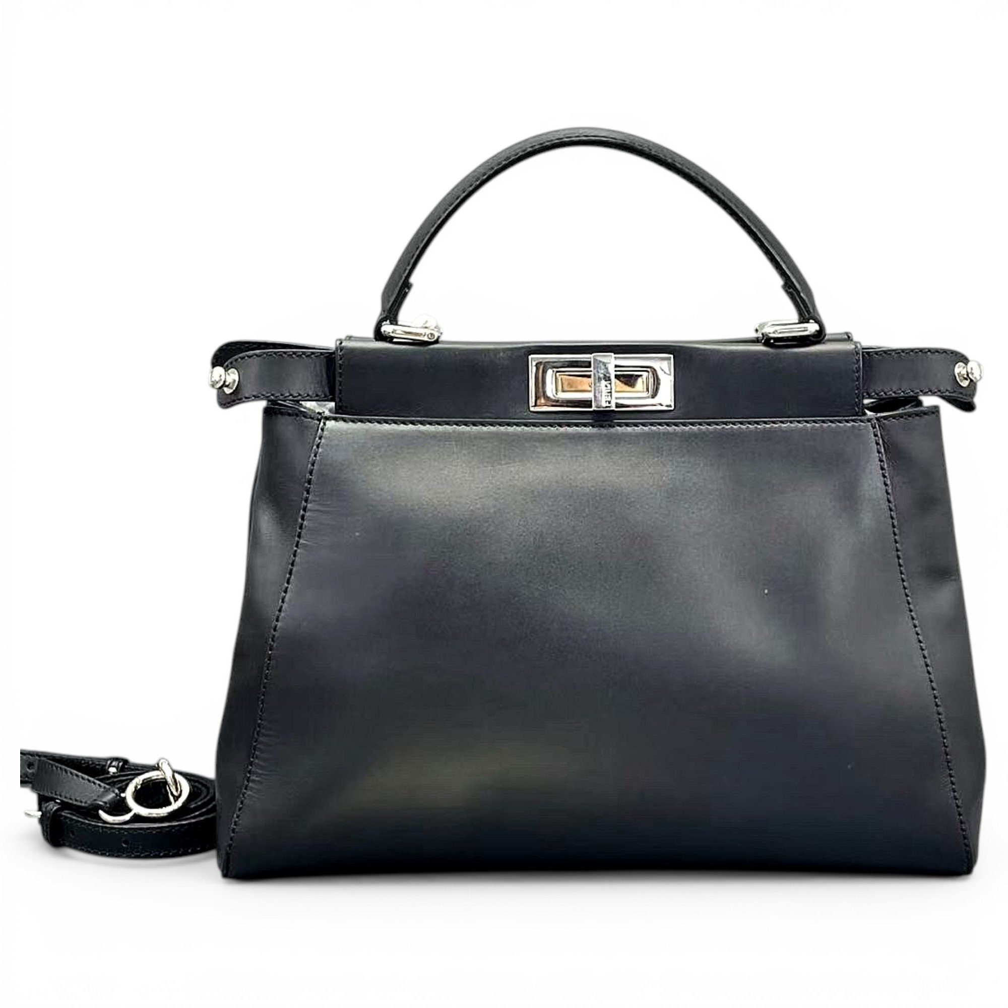 Peekaboo leather handbag