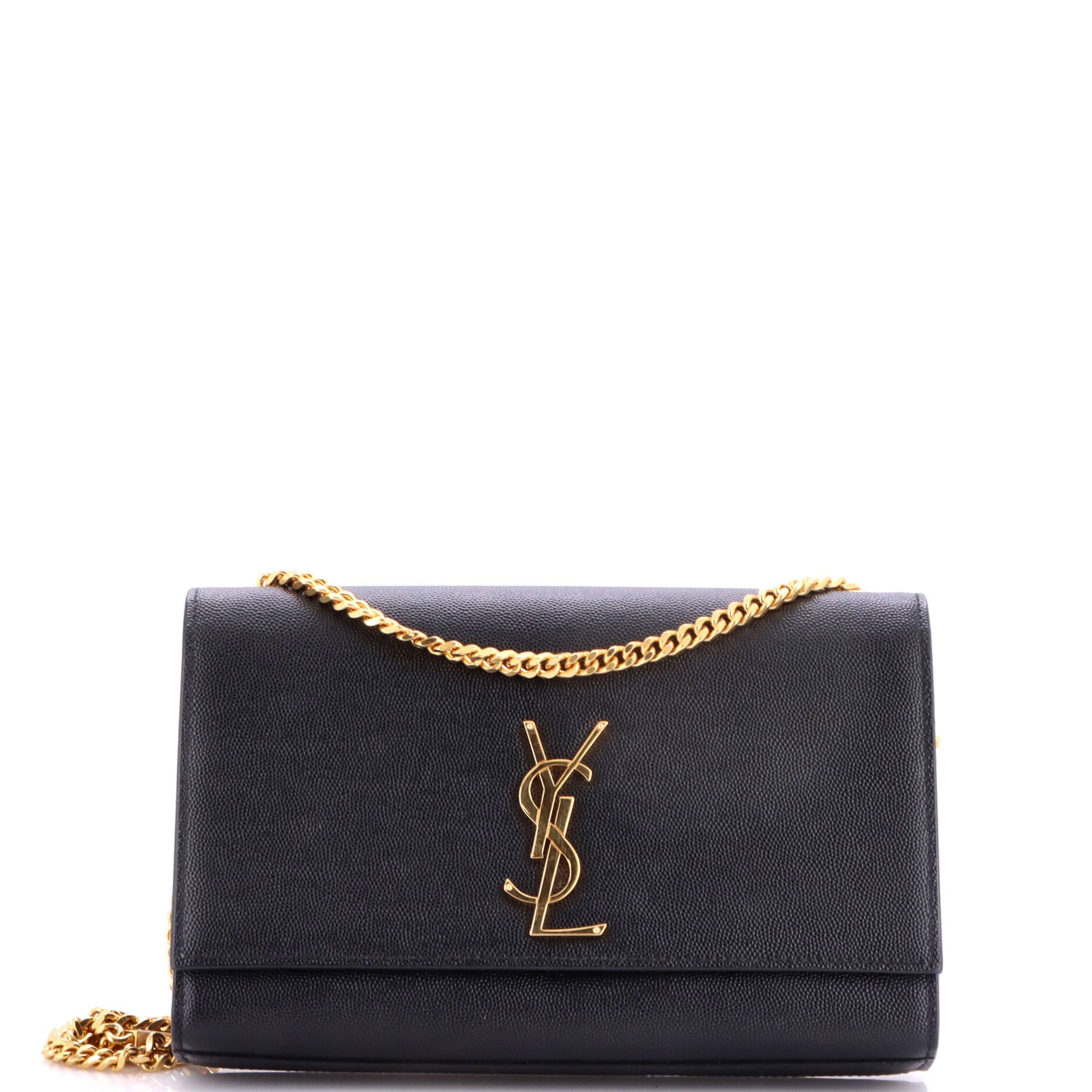 Classic Monogram Crossbody Bag Grainy Leather Medium