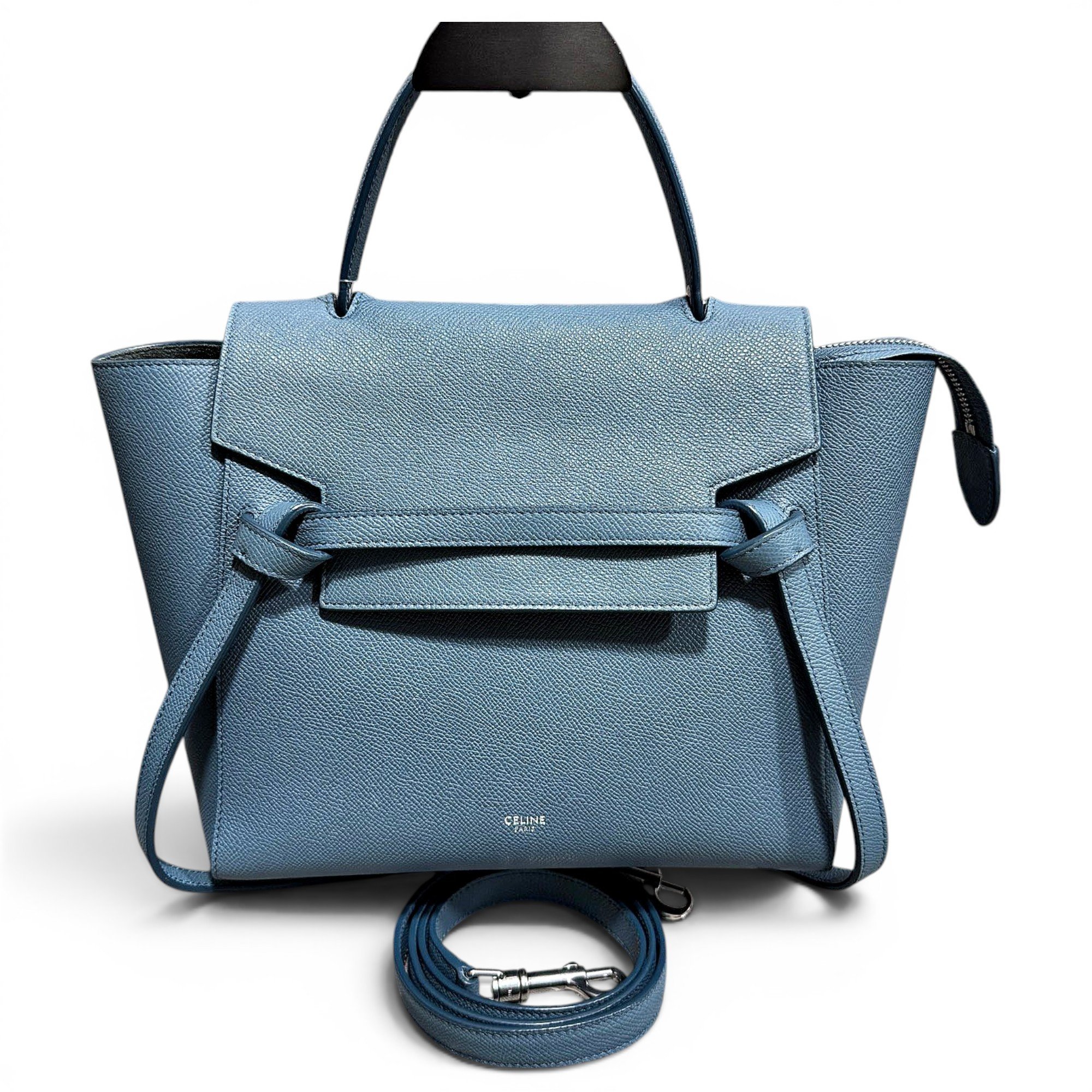 Belt leather handbag