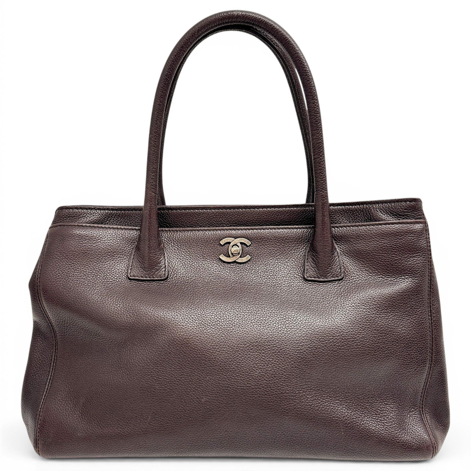Executive leather tote