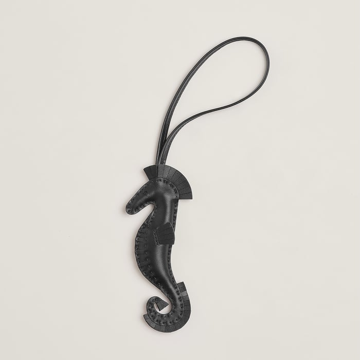 Noir Seahorse Charm