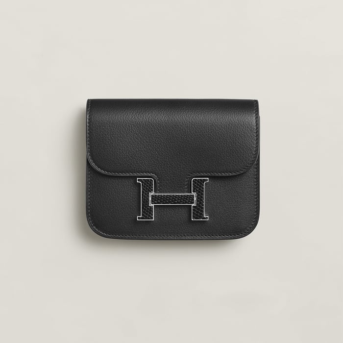 Noir Constance Slim Wallet