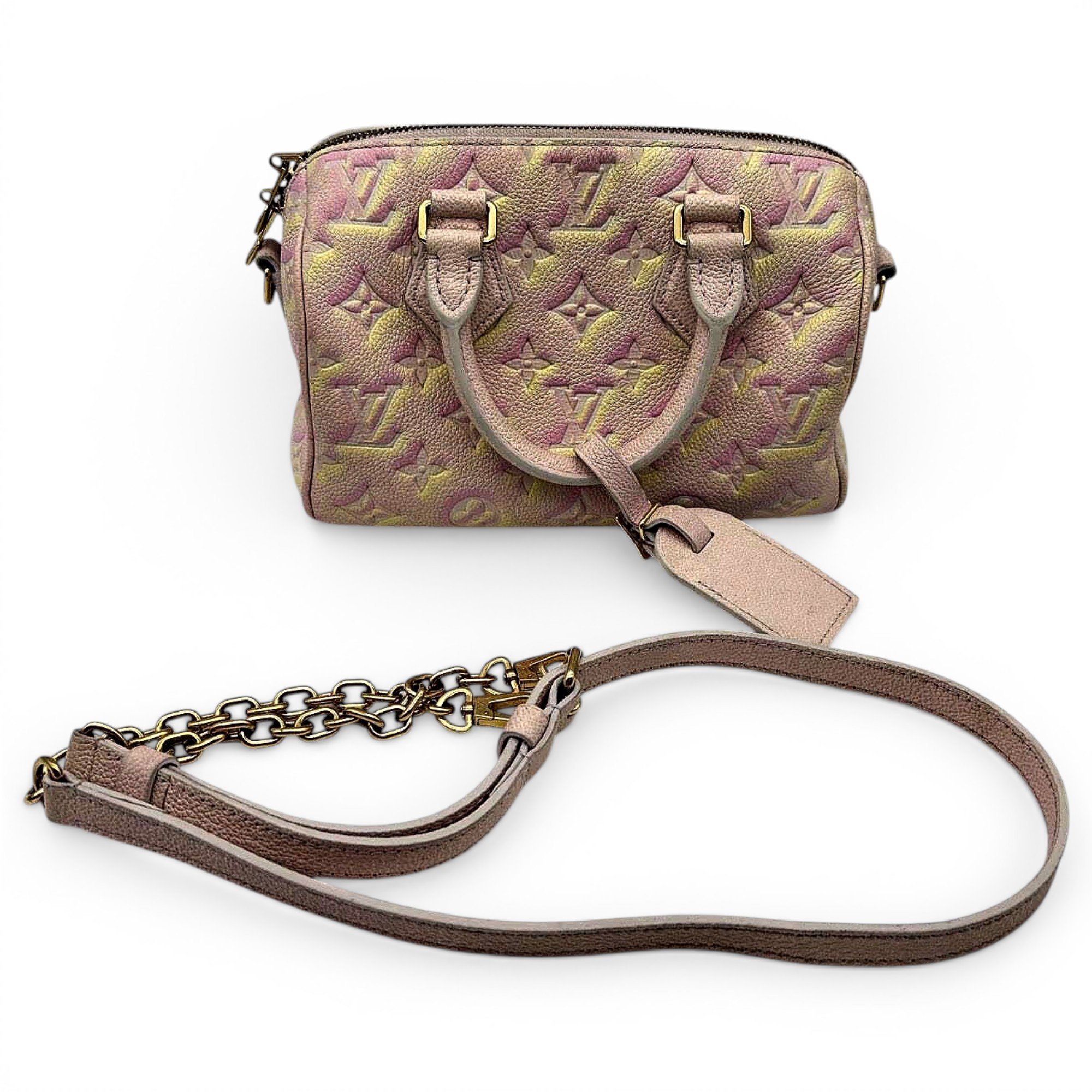 Nano Speedy / Mini HL leather handbag