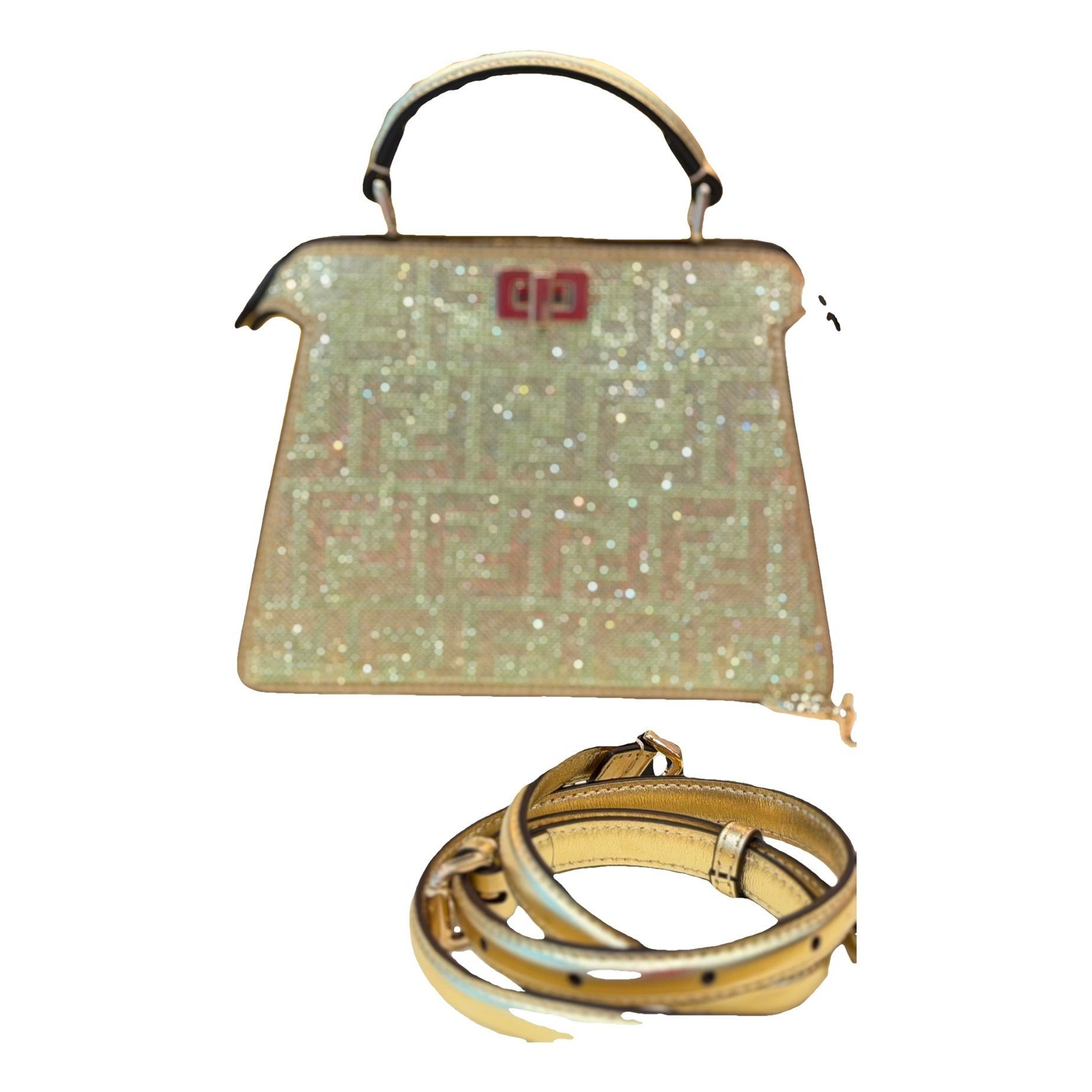 Peekaboo IseeU glitter handbag