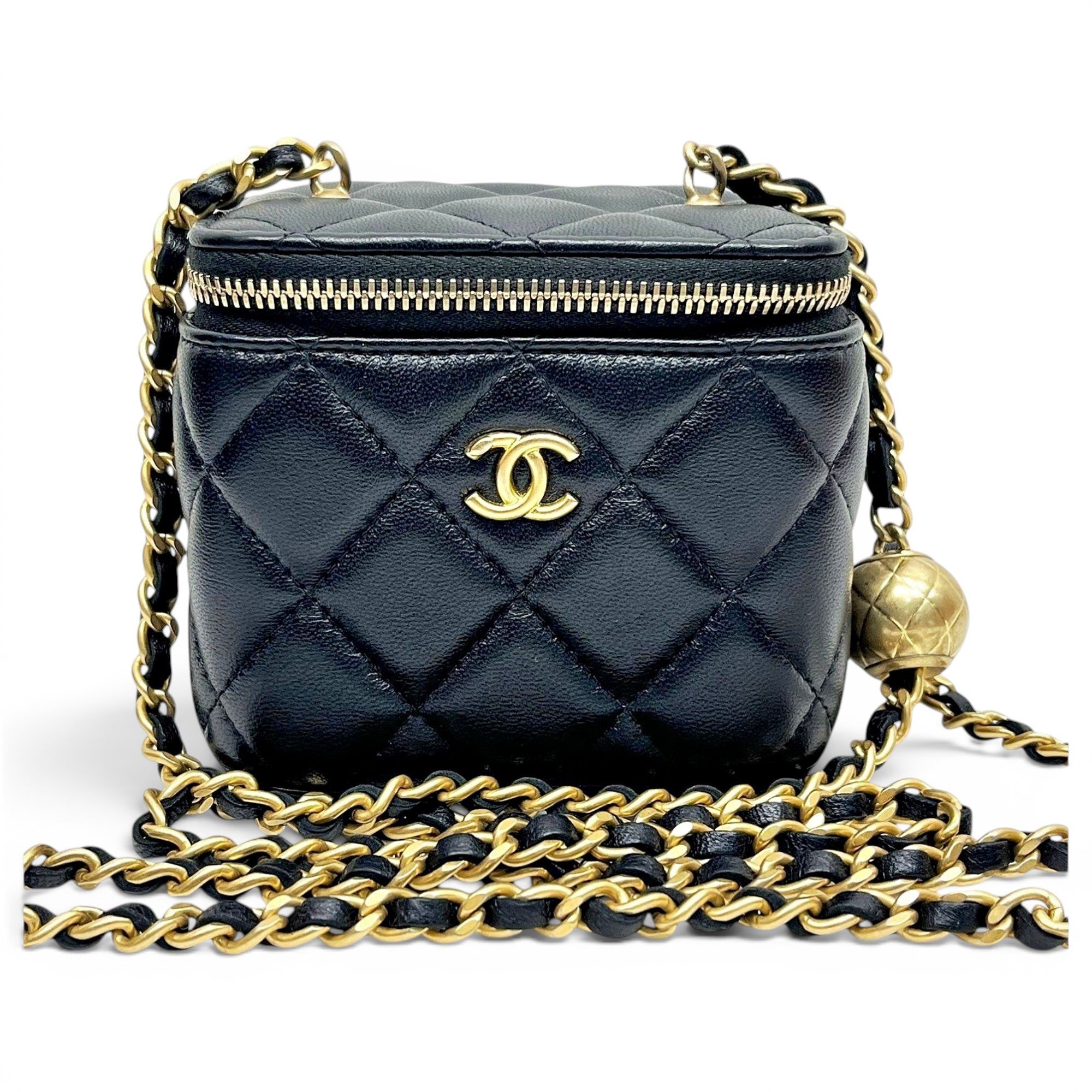 Trendy CC Vanity leather handbag