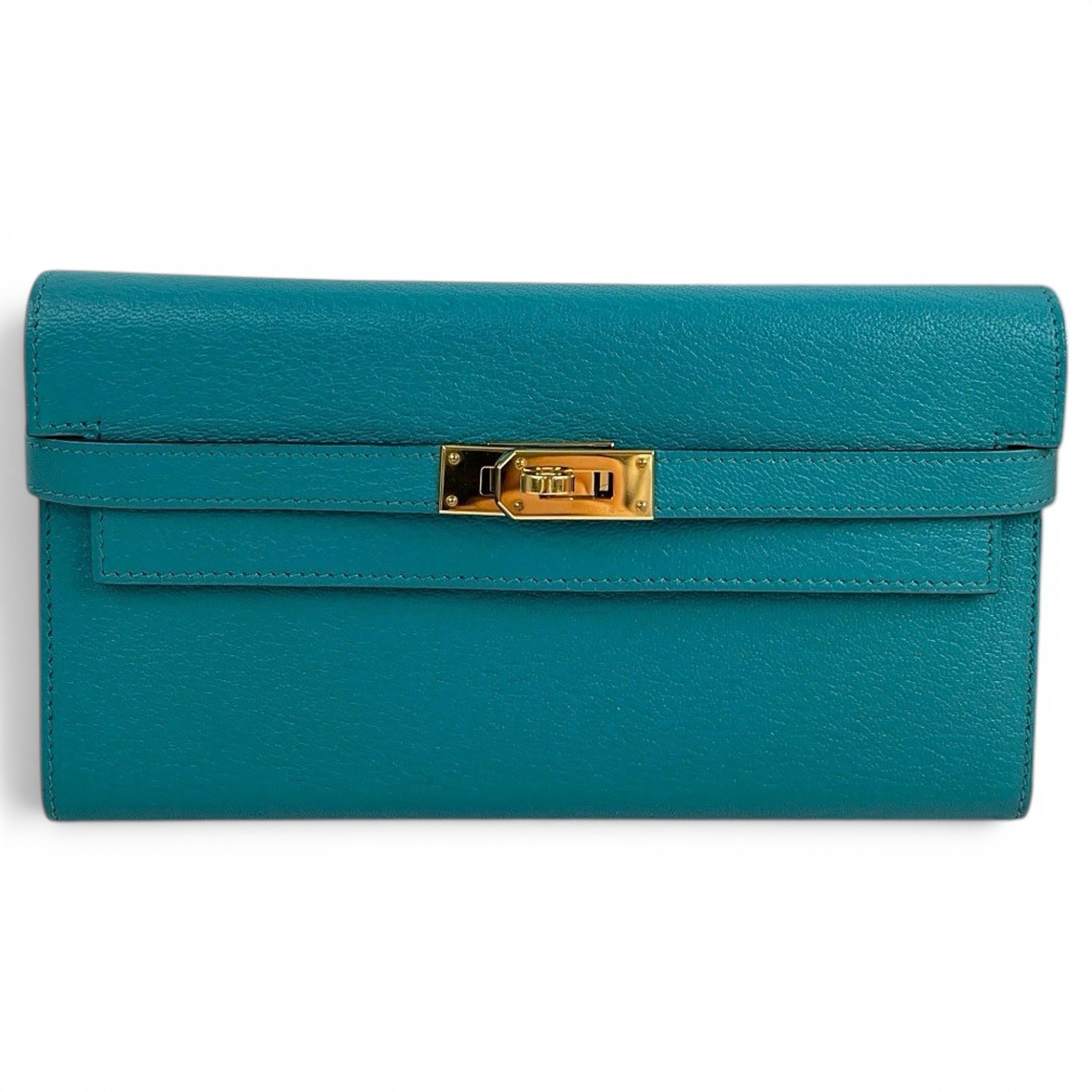 Kelly to go leather clutch bag