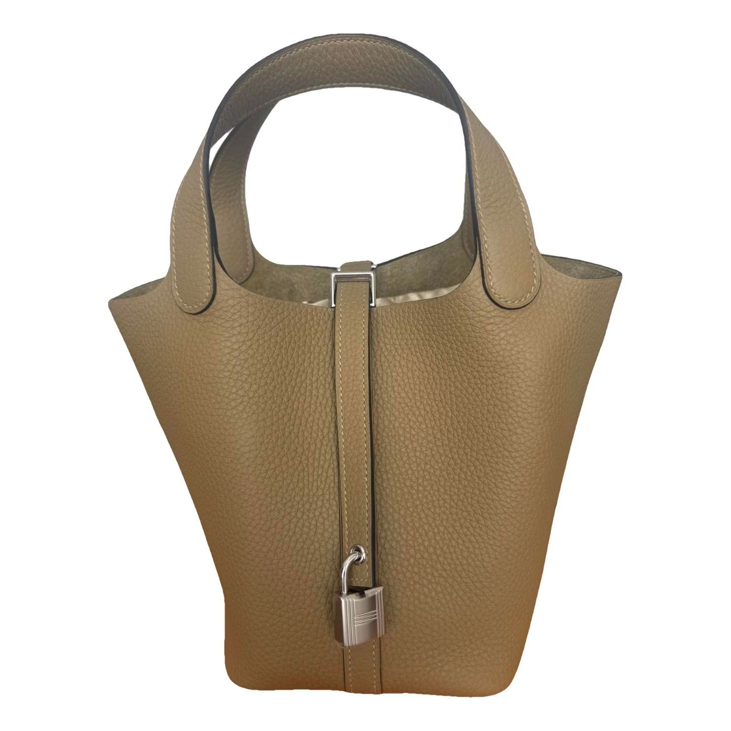 Picotin leather tote