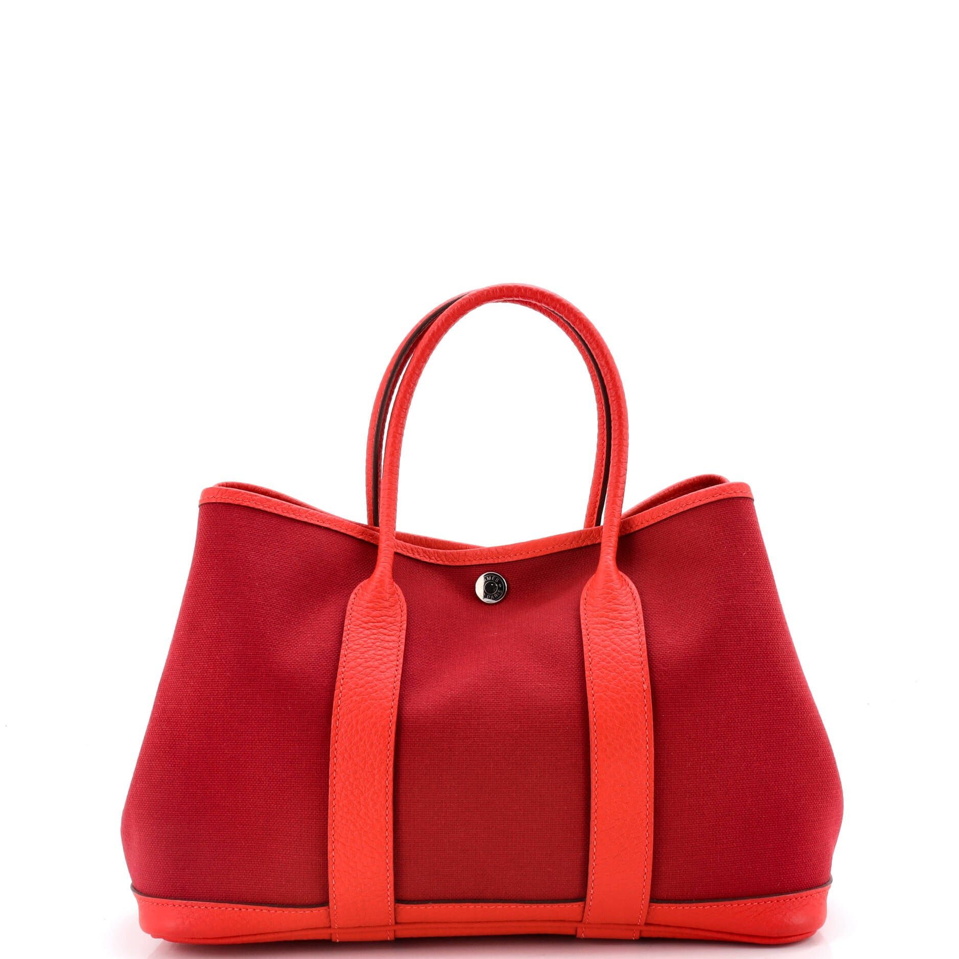 Hermes Garden Party Tote Toile and Leather 30
