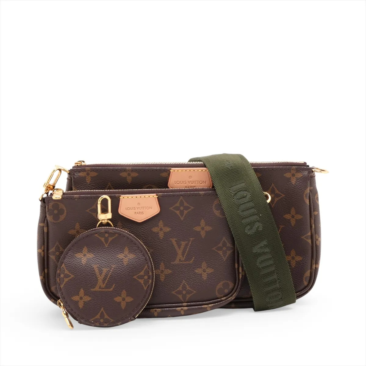 Louis Vuitton Monogram Multi Pochette Accessoires M44813 Brown There was an RFID
