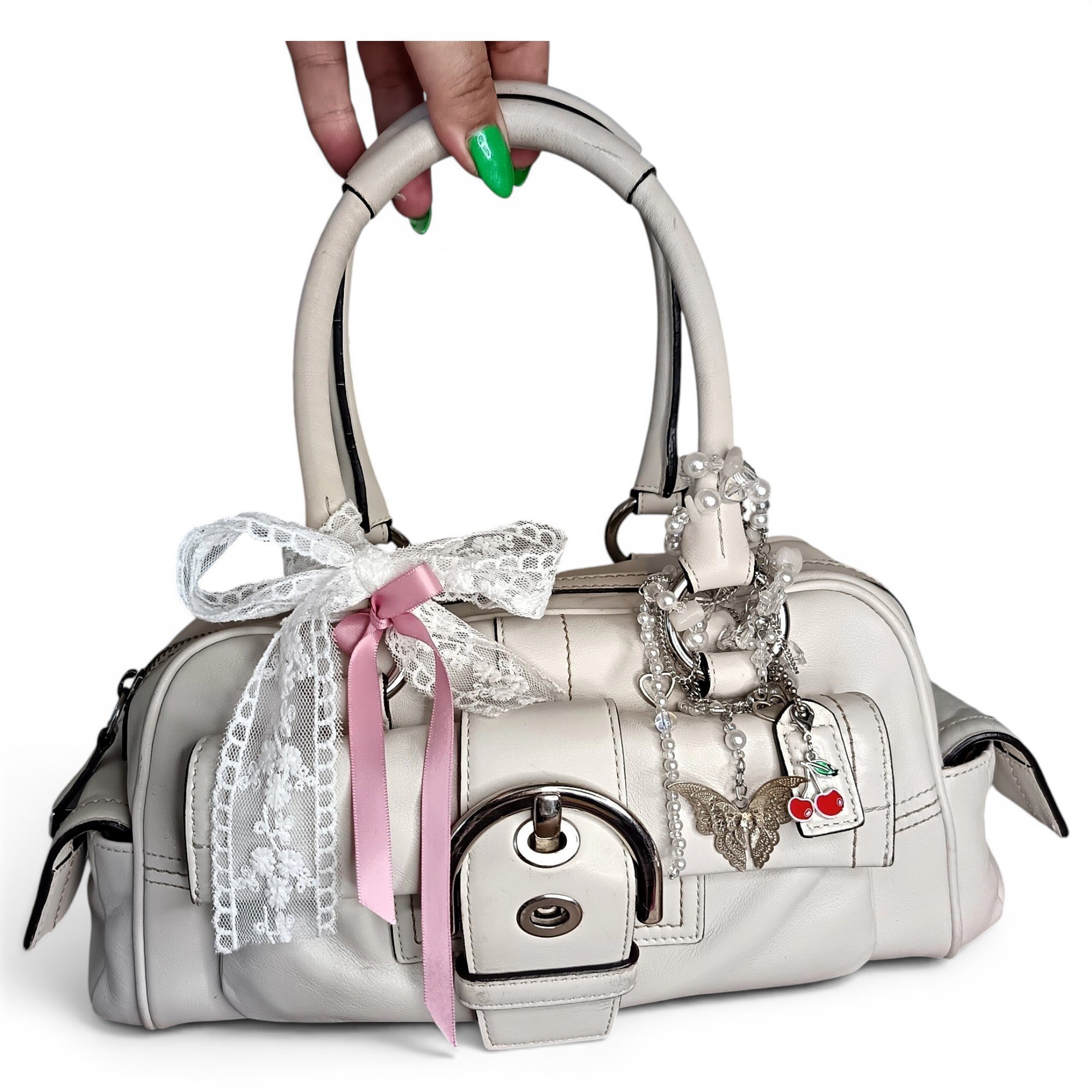 Leather handbag
