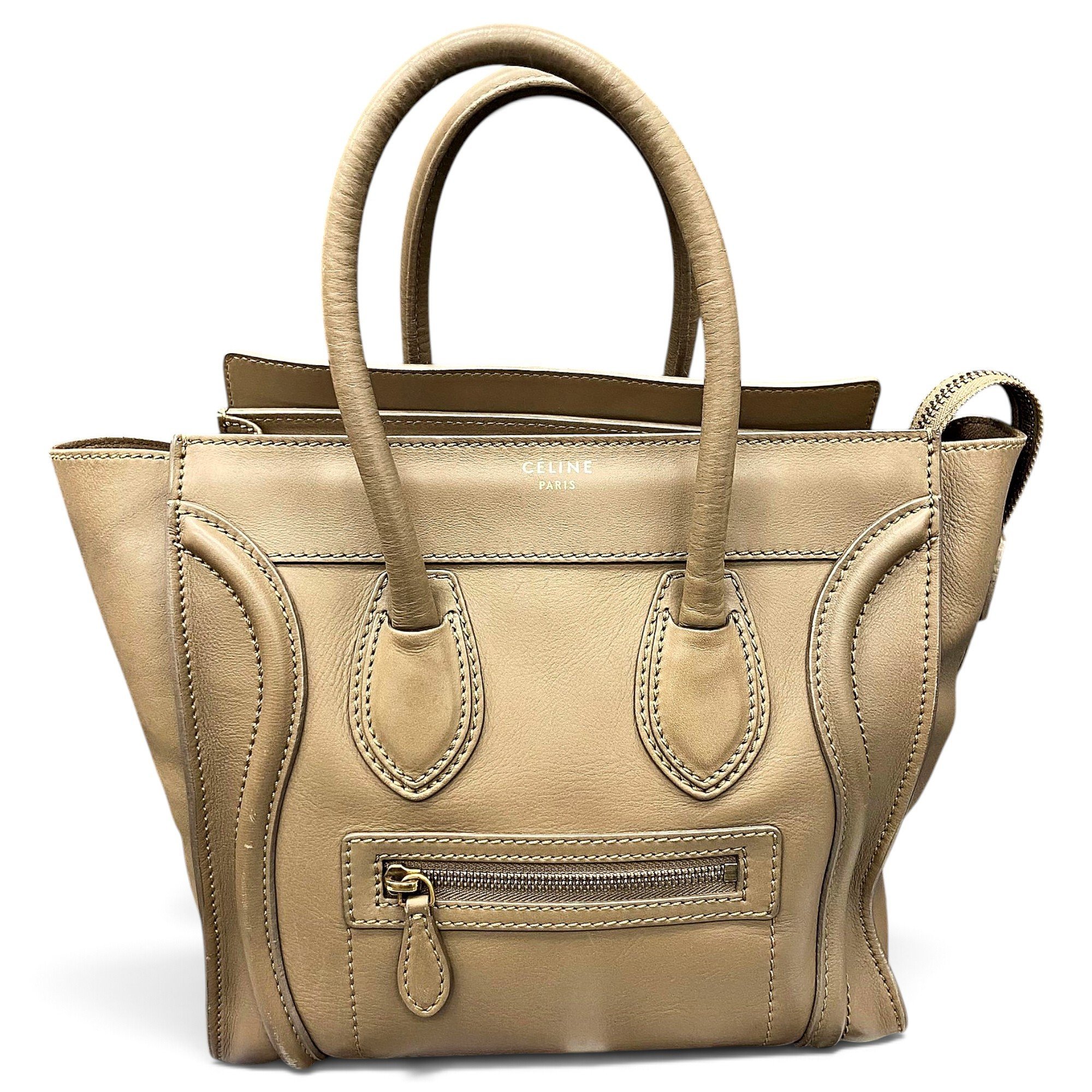 Luggage leather handbag