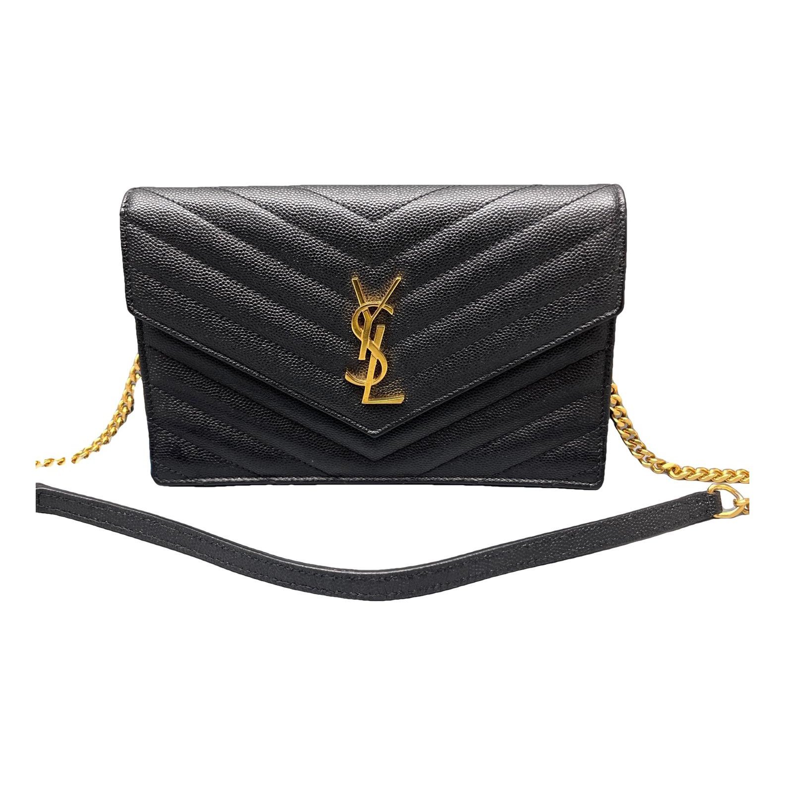 Portefeuille enveloppe leather handbag