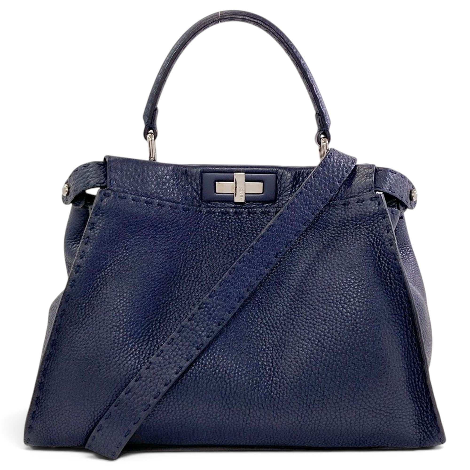 Peekaboo pony-style calfskin handbag