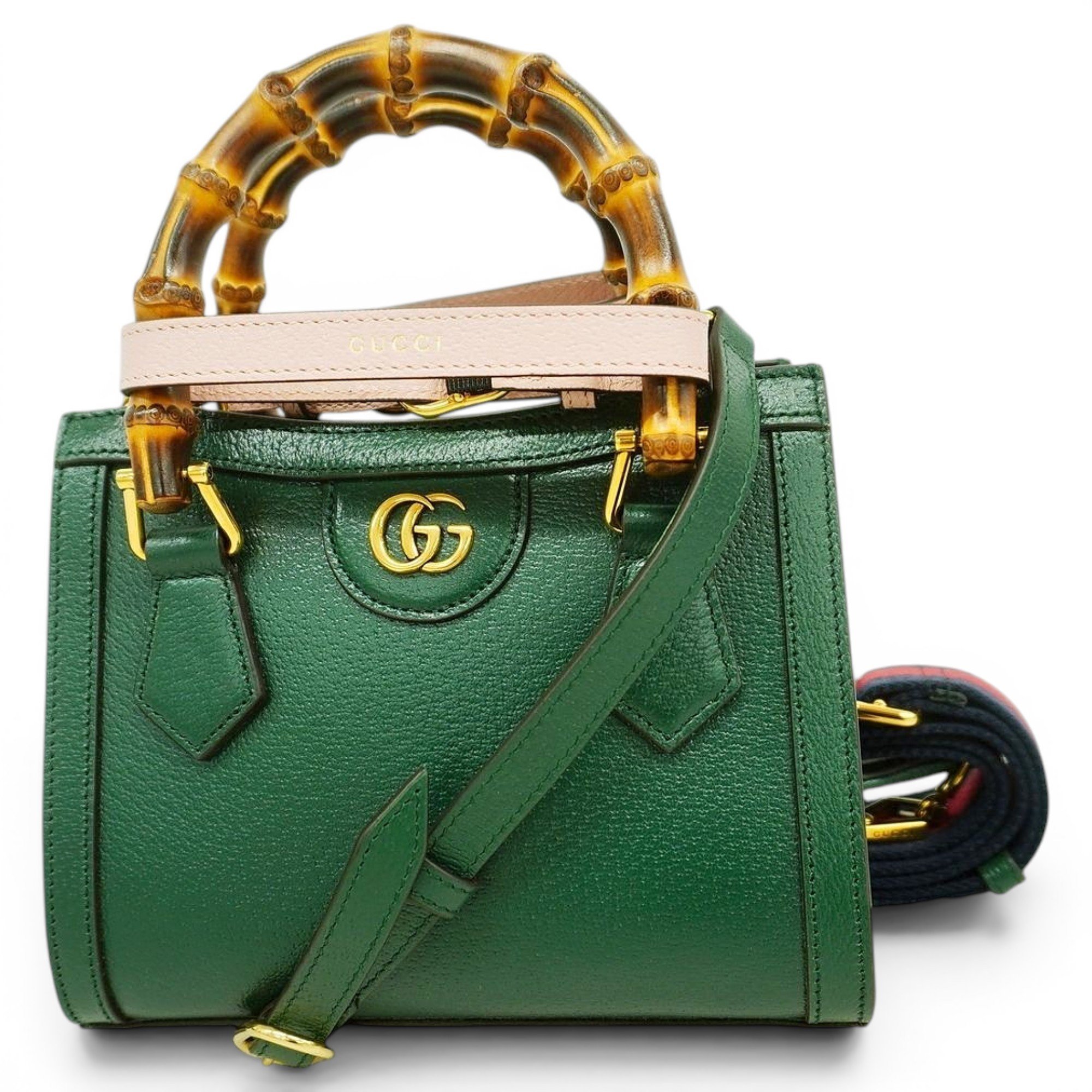 Bamboo leather handbag