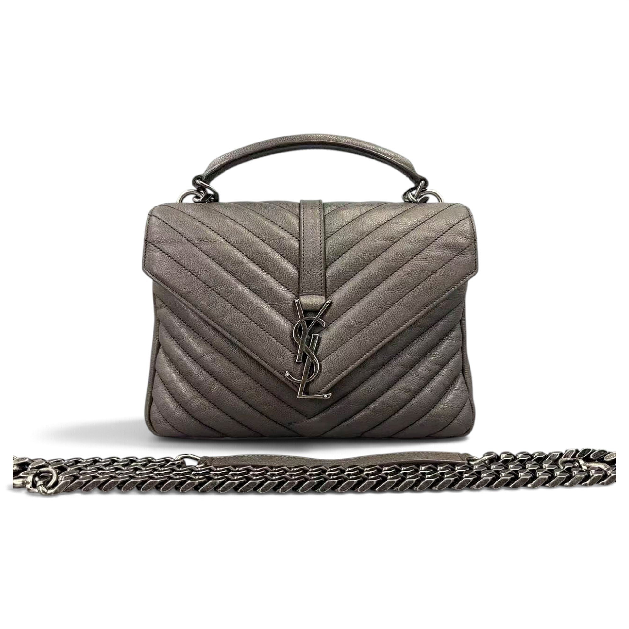 Saint Laurent Collége monogramme leather handbag