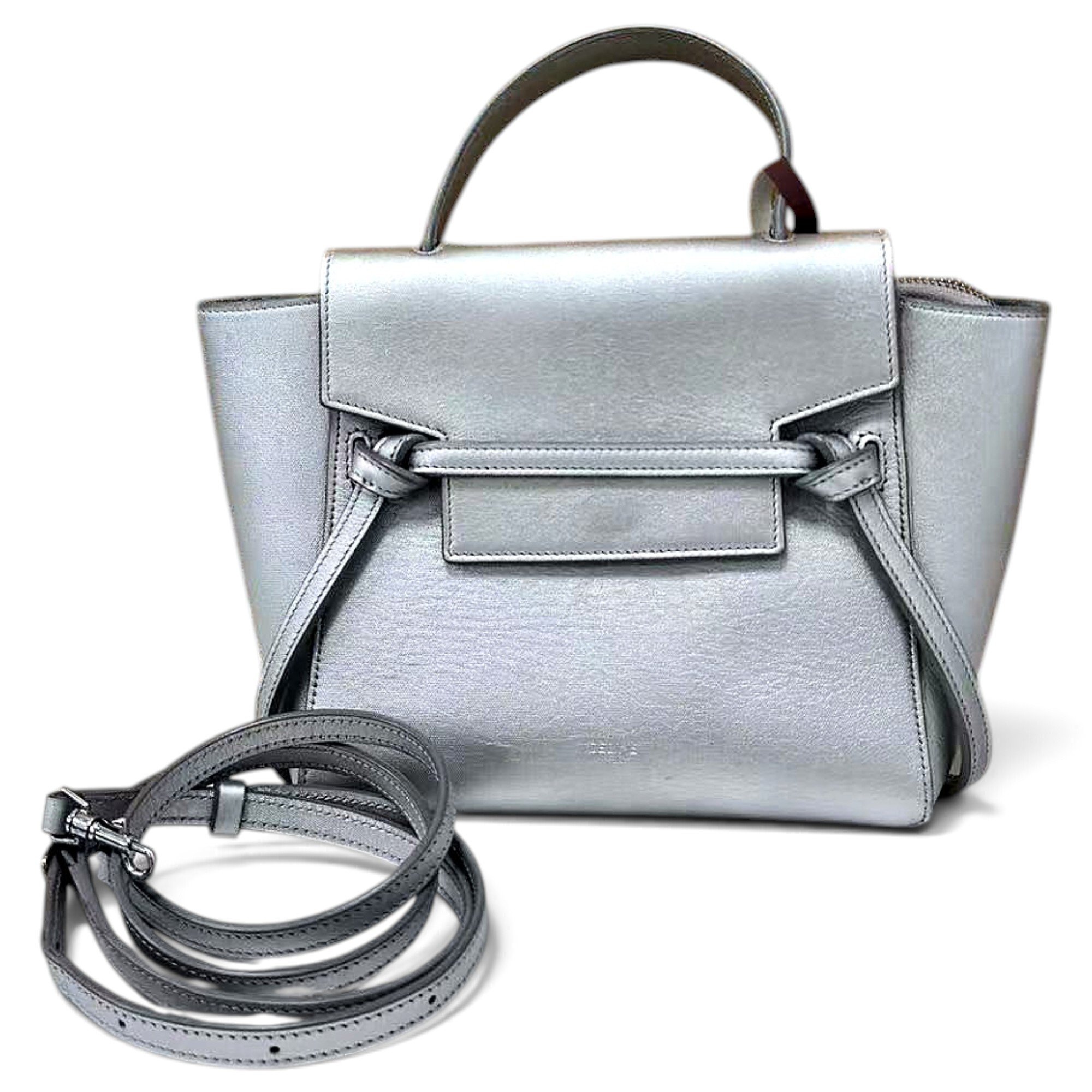 Belt leather handbag