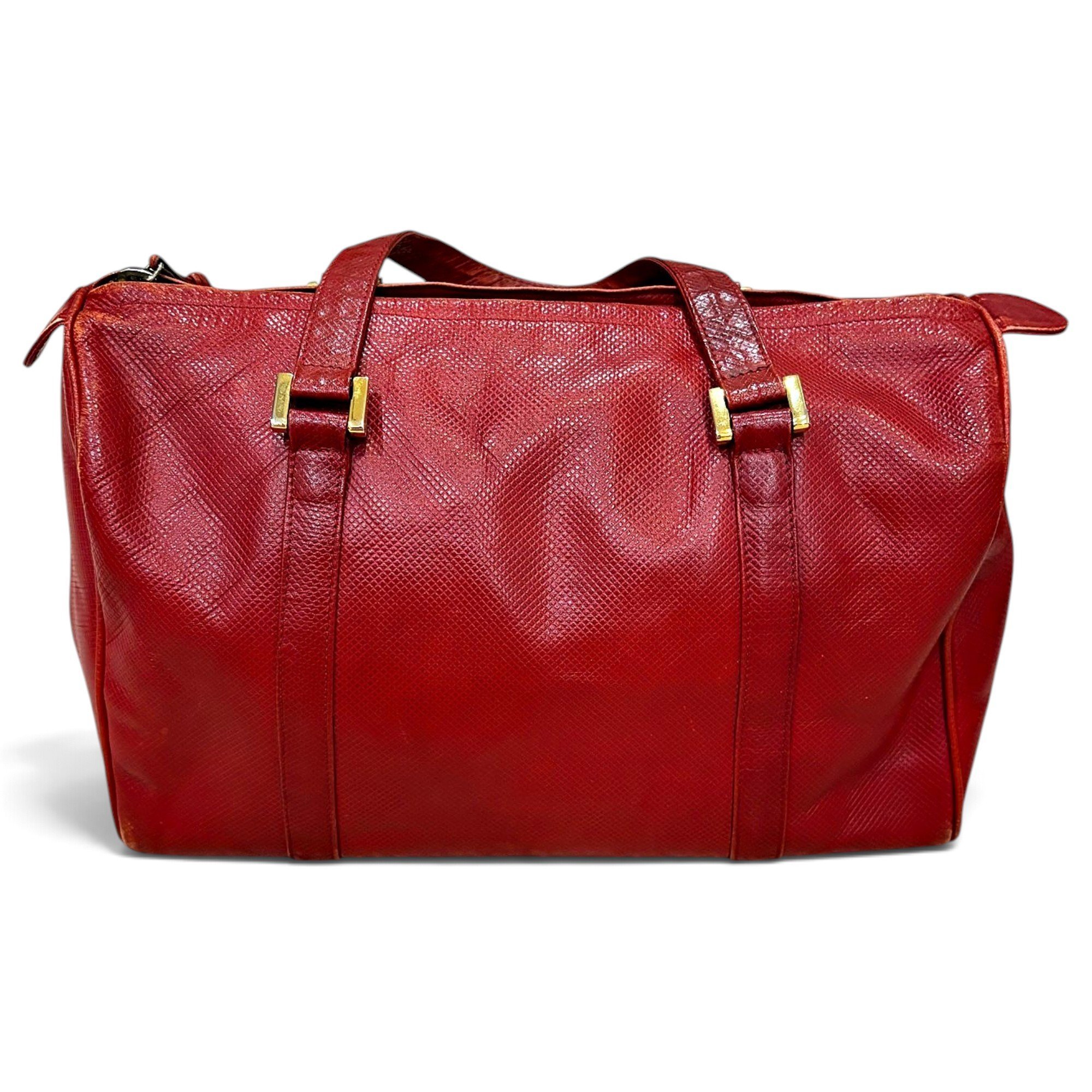 Leather bowling bag