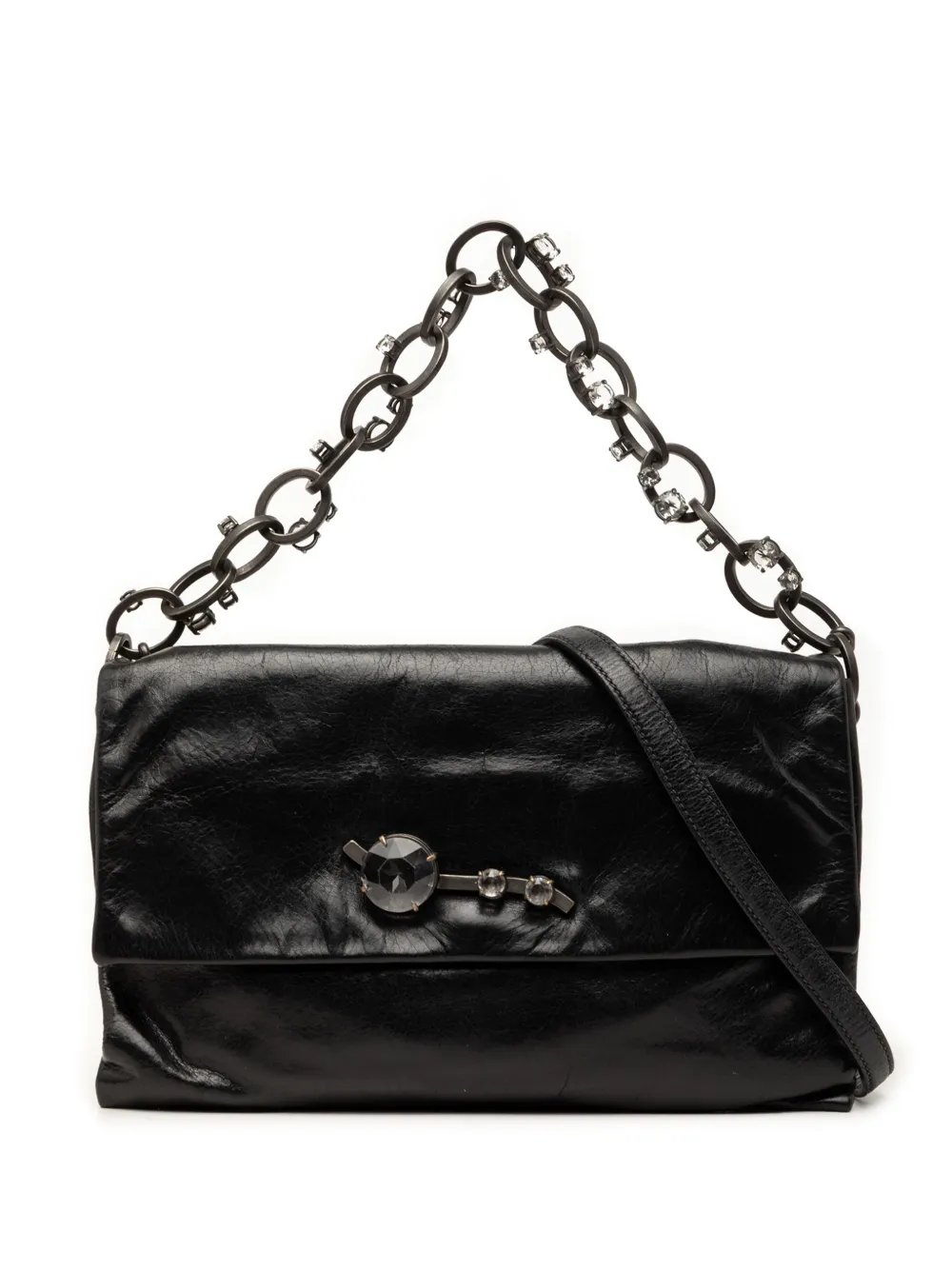 2010-2026 Nappa Crystal Chain satchel