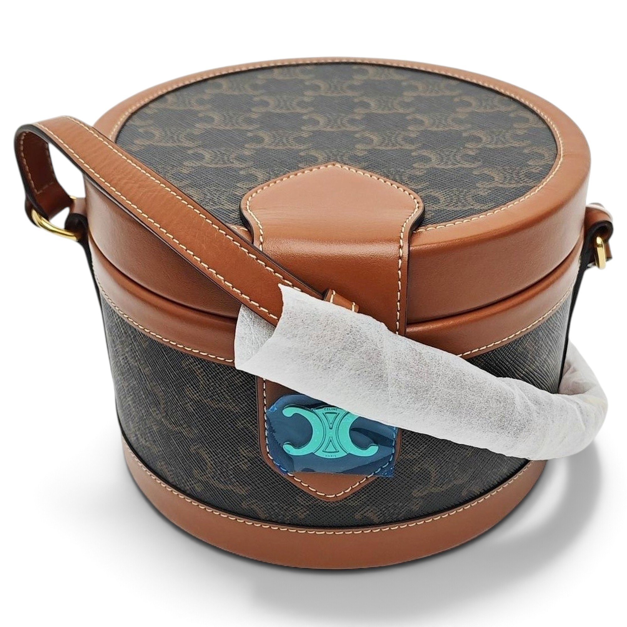 Triomphe leather handbag
