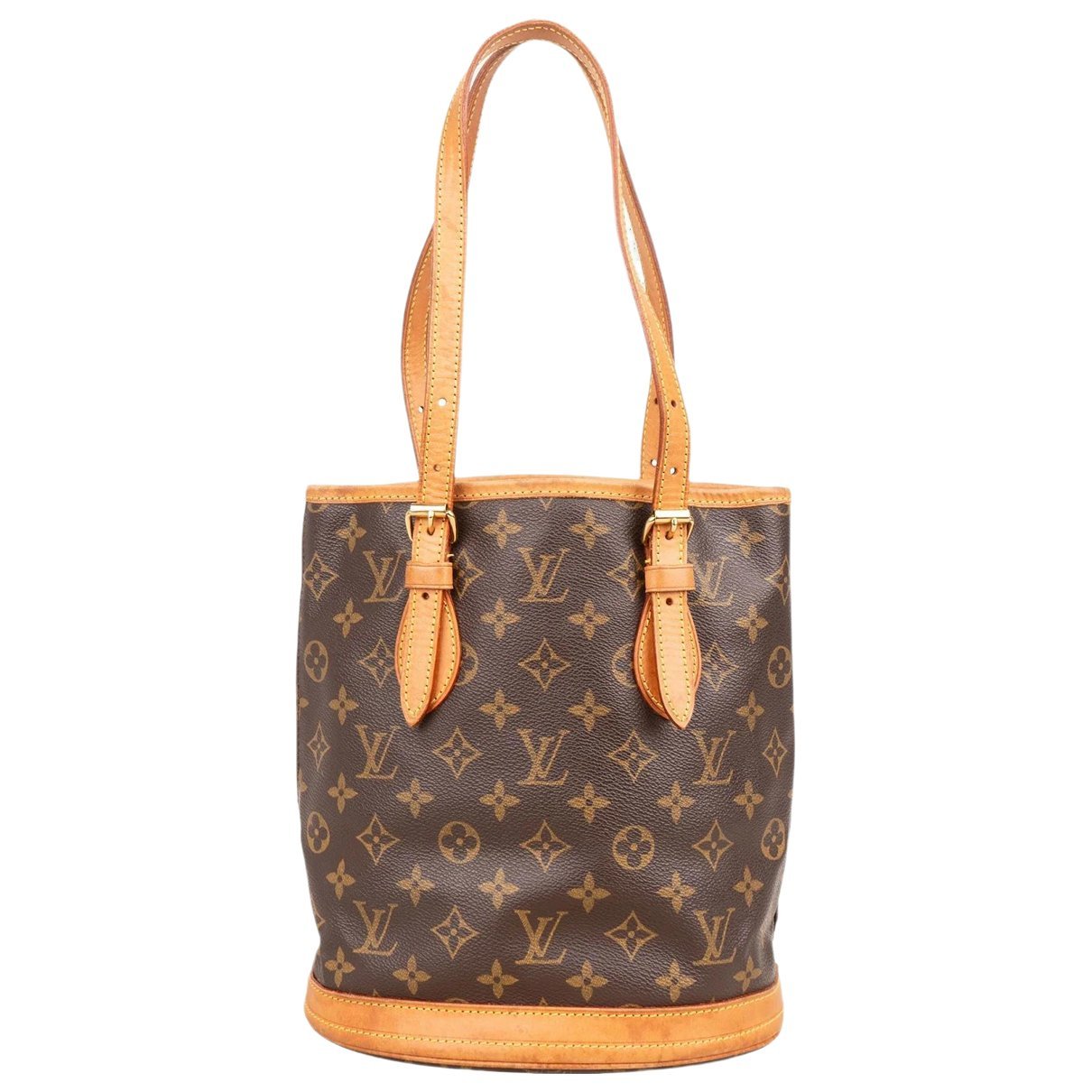 Bucket leather handbag
