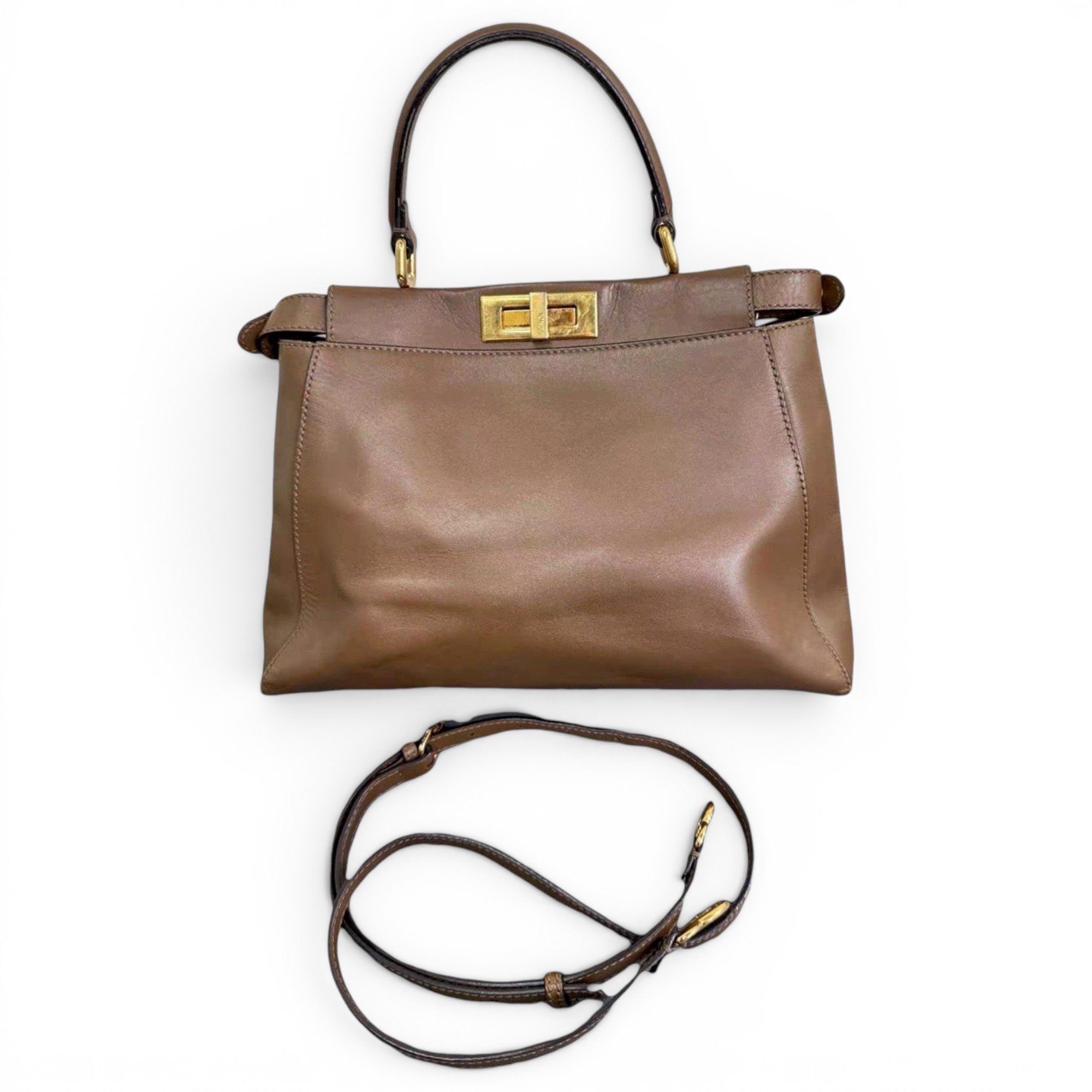 Peekaboo leather handbag