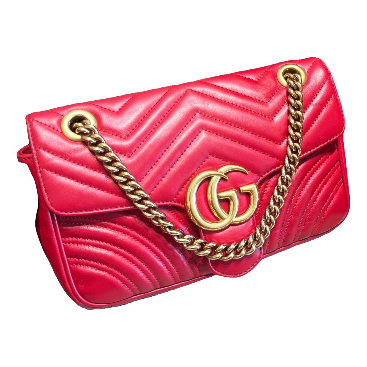 GG Marmont Flap leather crossbody bag