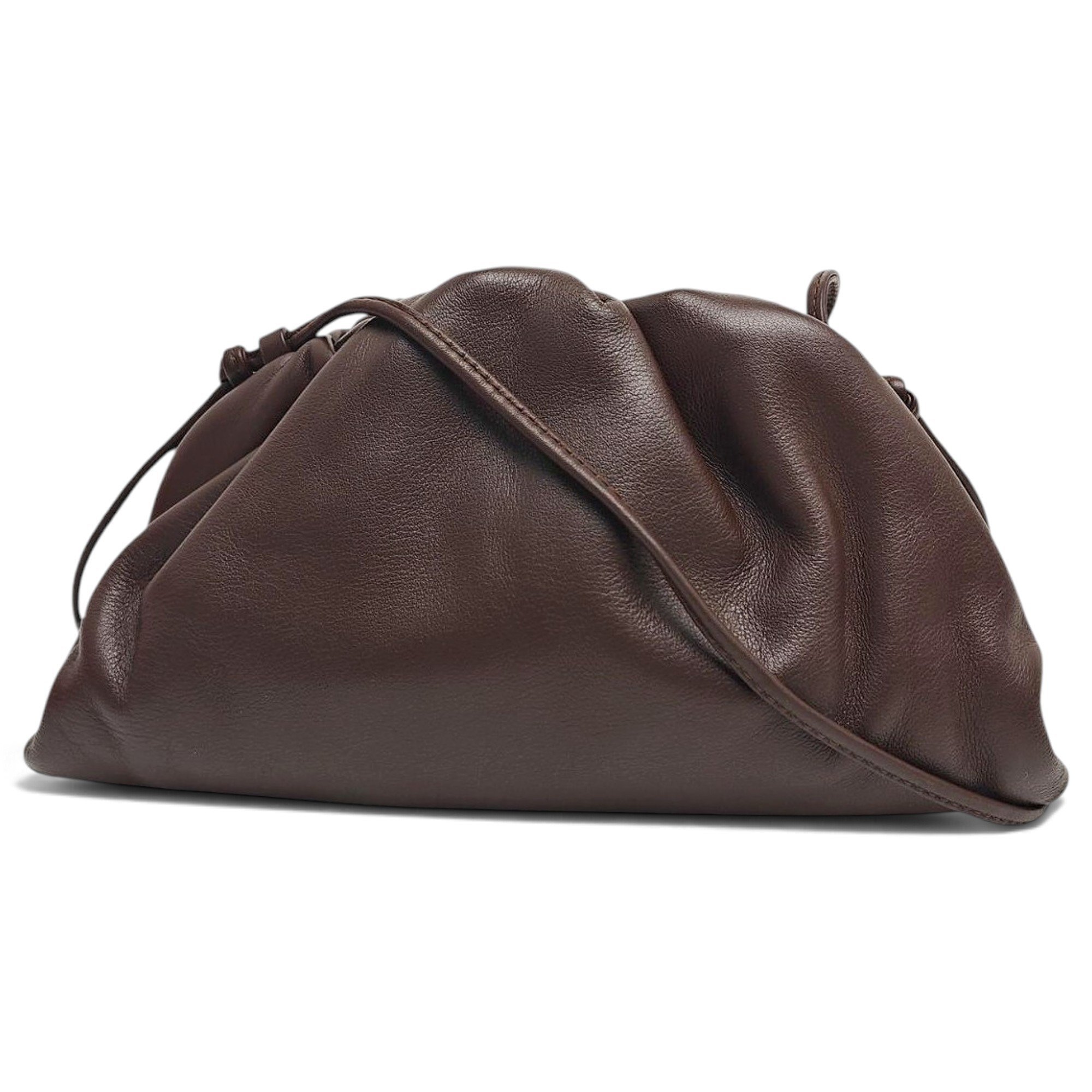 Pouch leather handbag