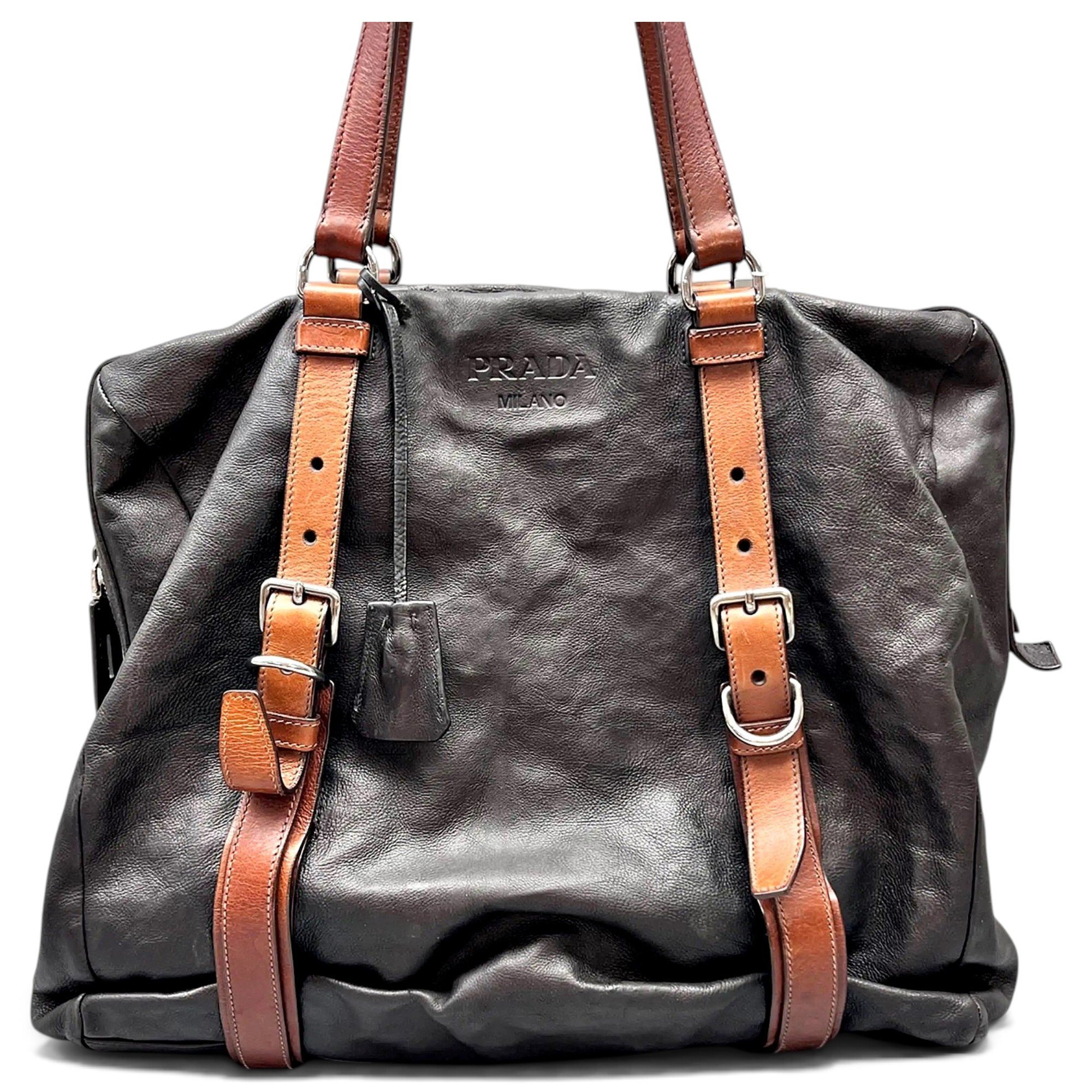 Ouverture leather handbag