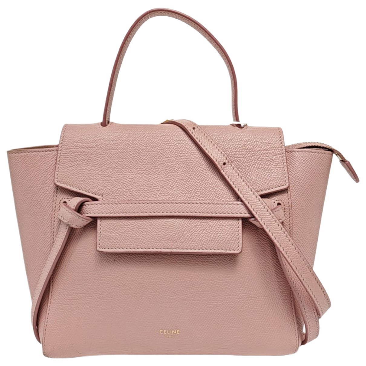 Belt leather handbag