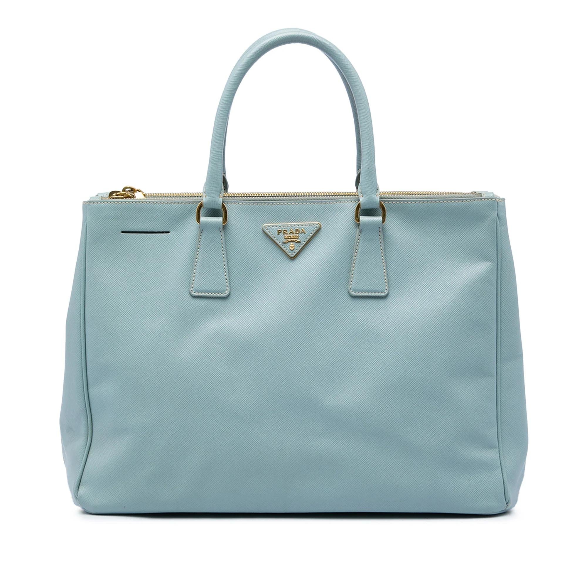 Double leather satchel