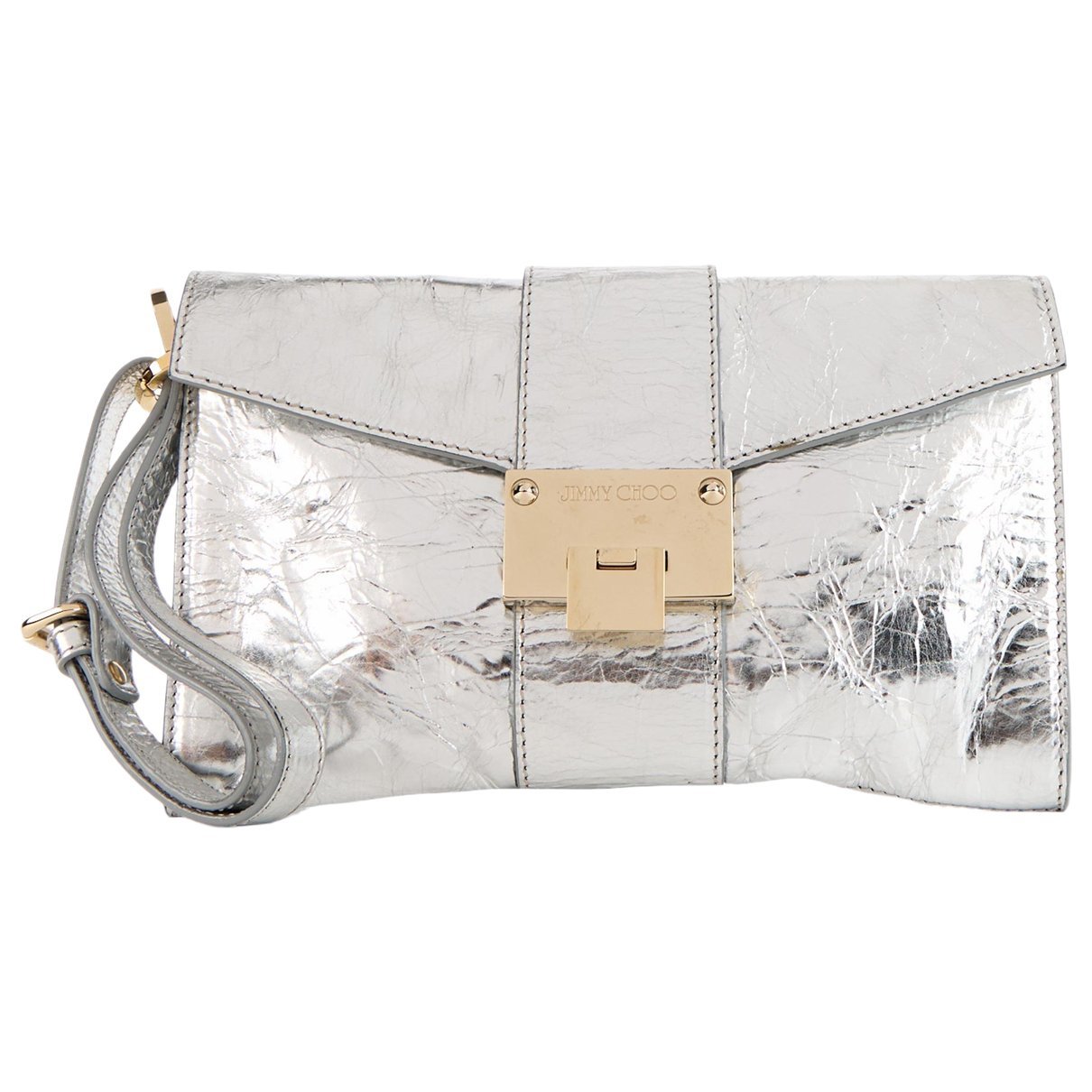 Leather clutch bag