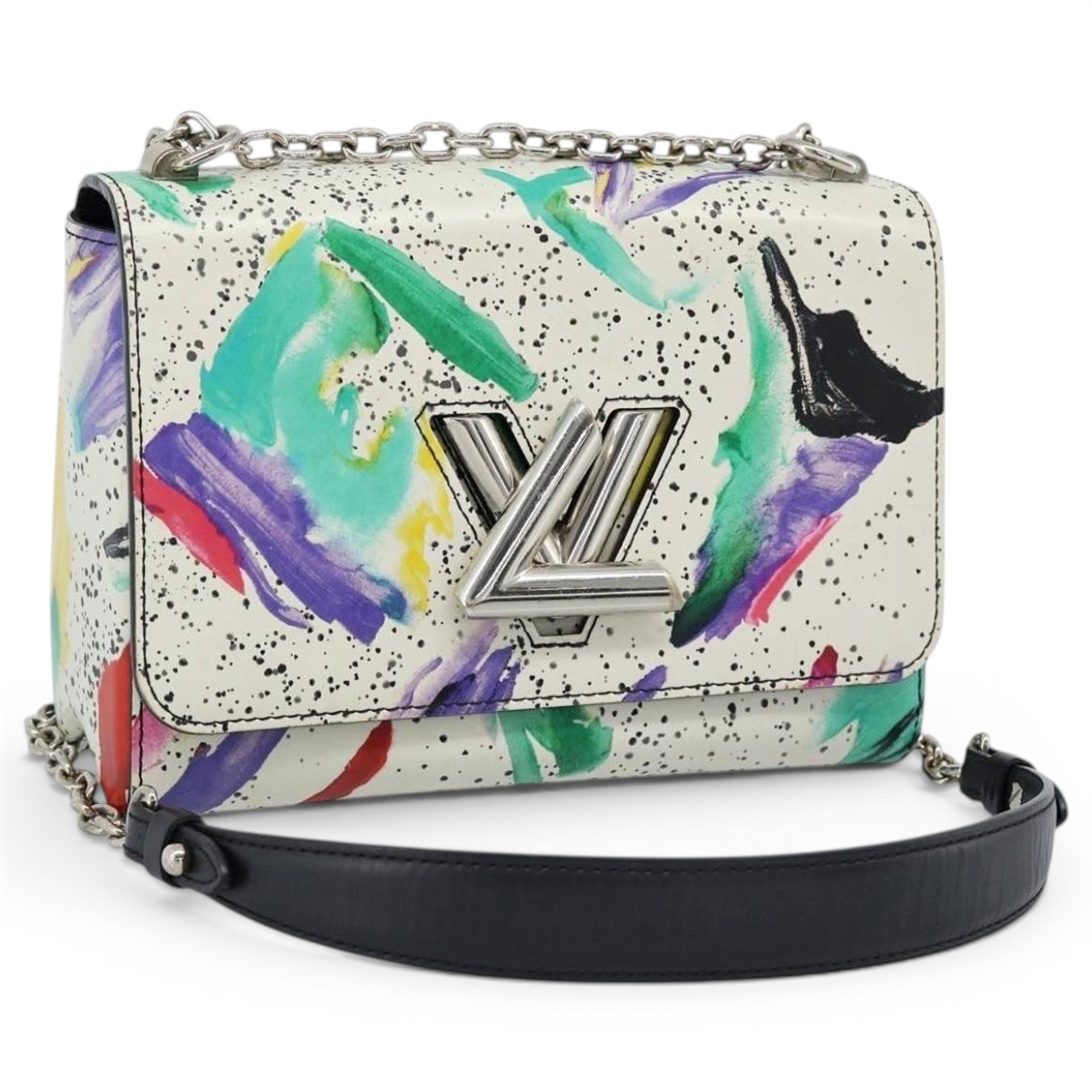 Twist leather handbag