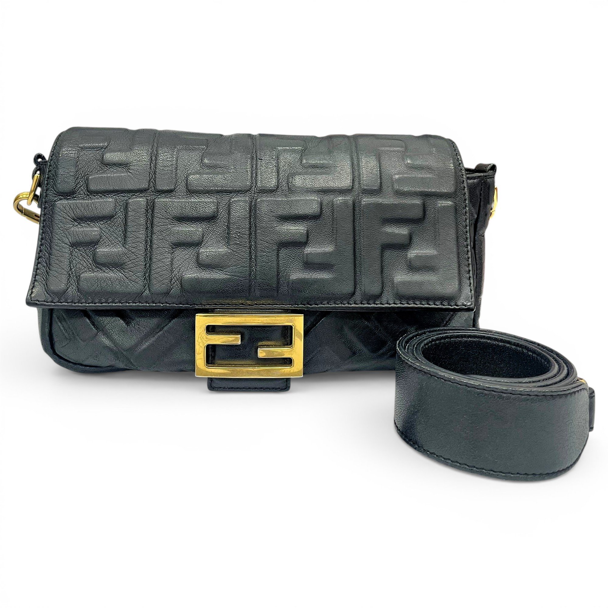 Baguette leather handbag