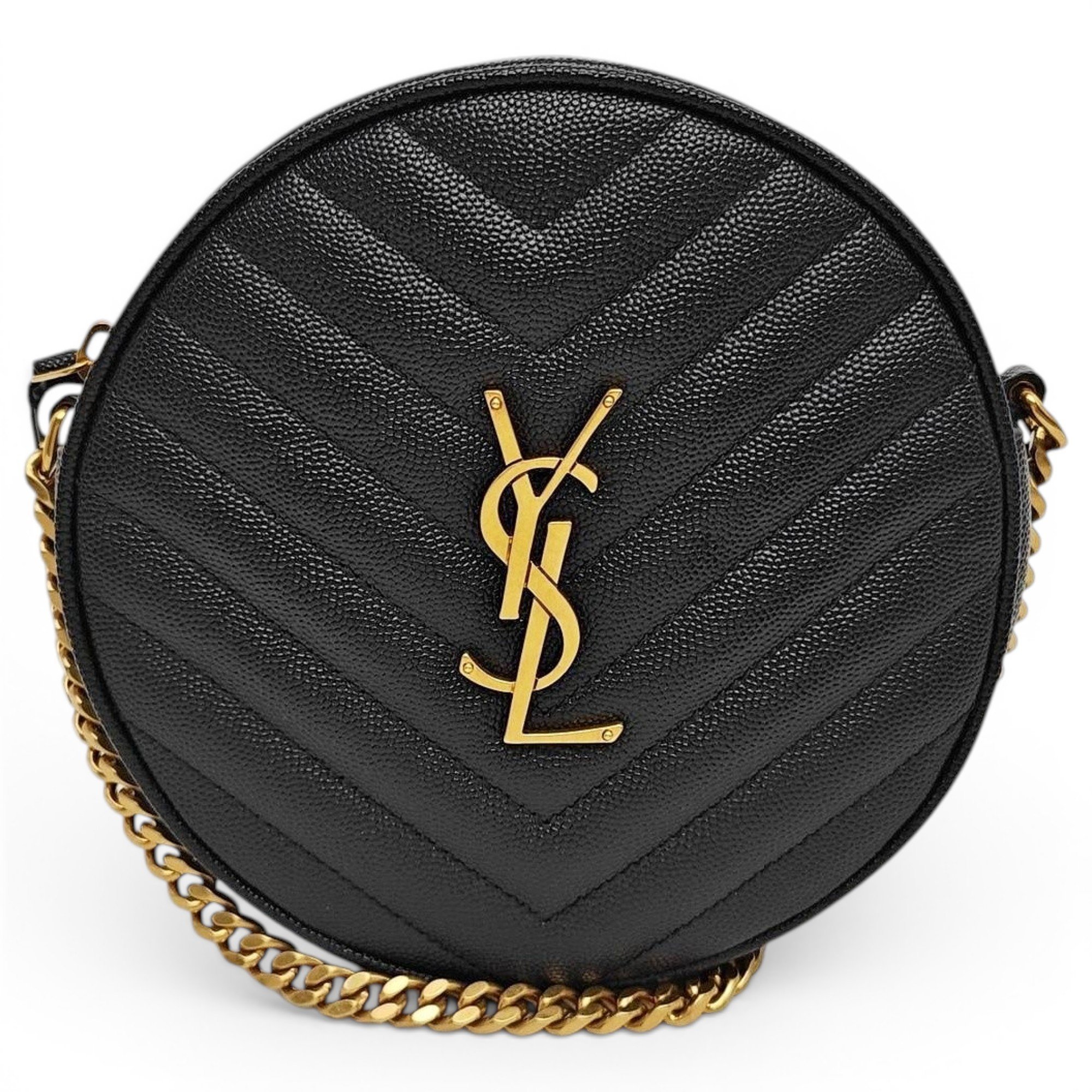 Saint Laurent Vinyle leather handbag