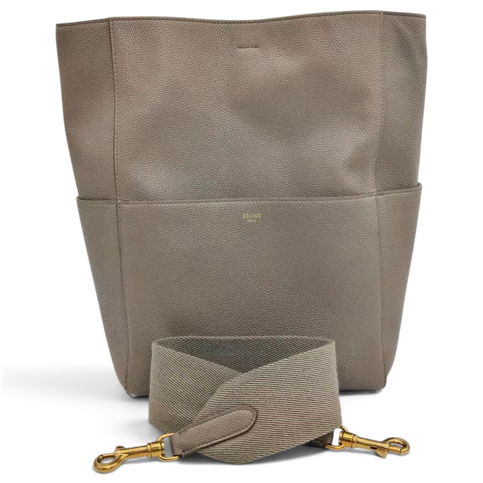 Seau Sangle leather handbag
