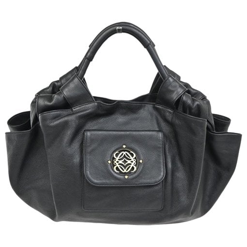 Anagram leather handbag