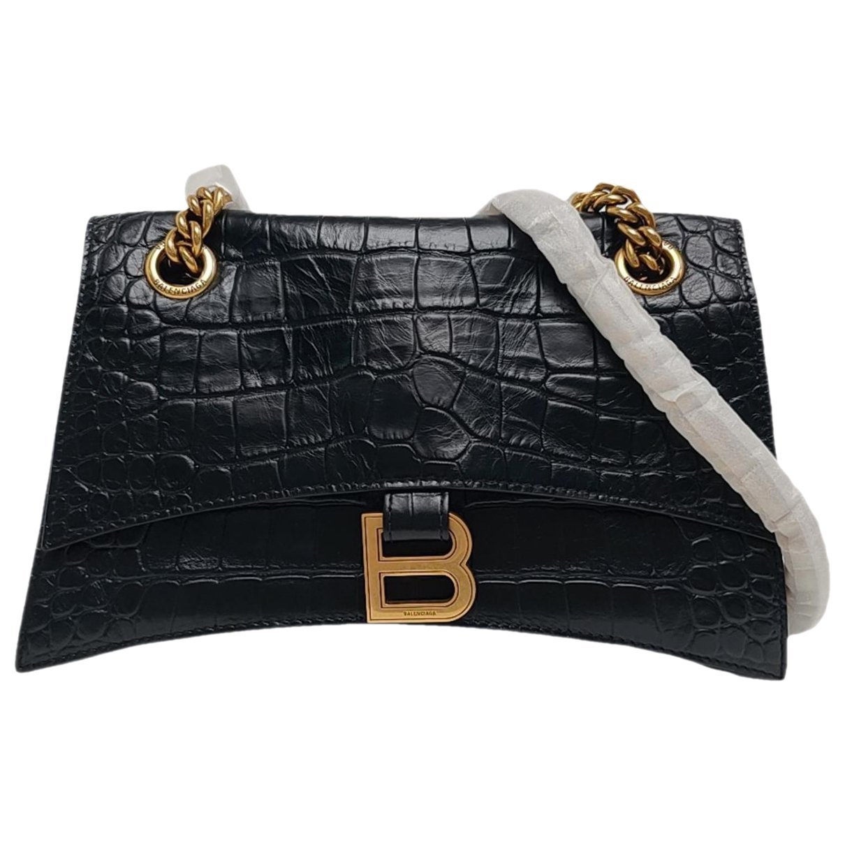 Crush leather crossbody bag