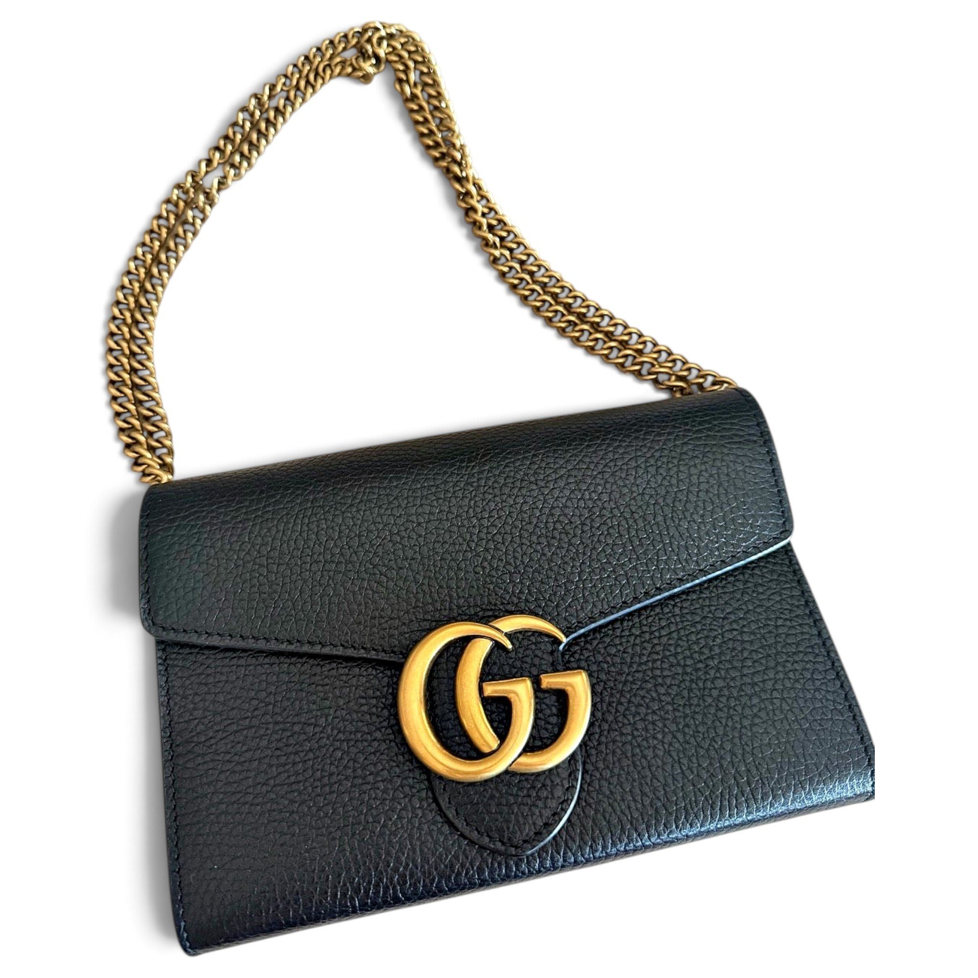 GG Marmont Flap leather handbag
